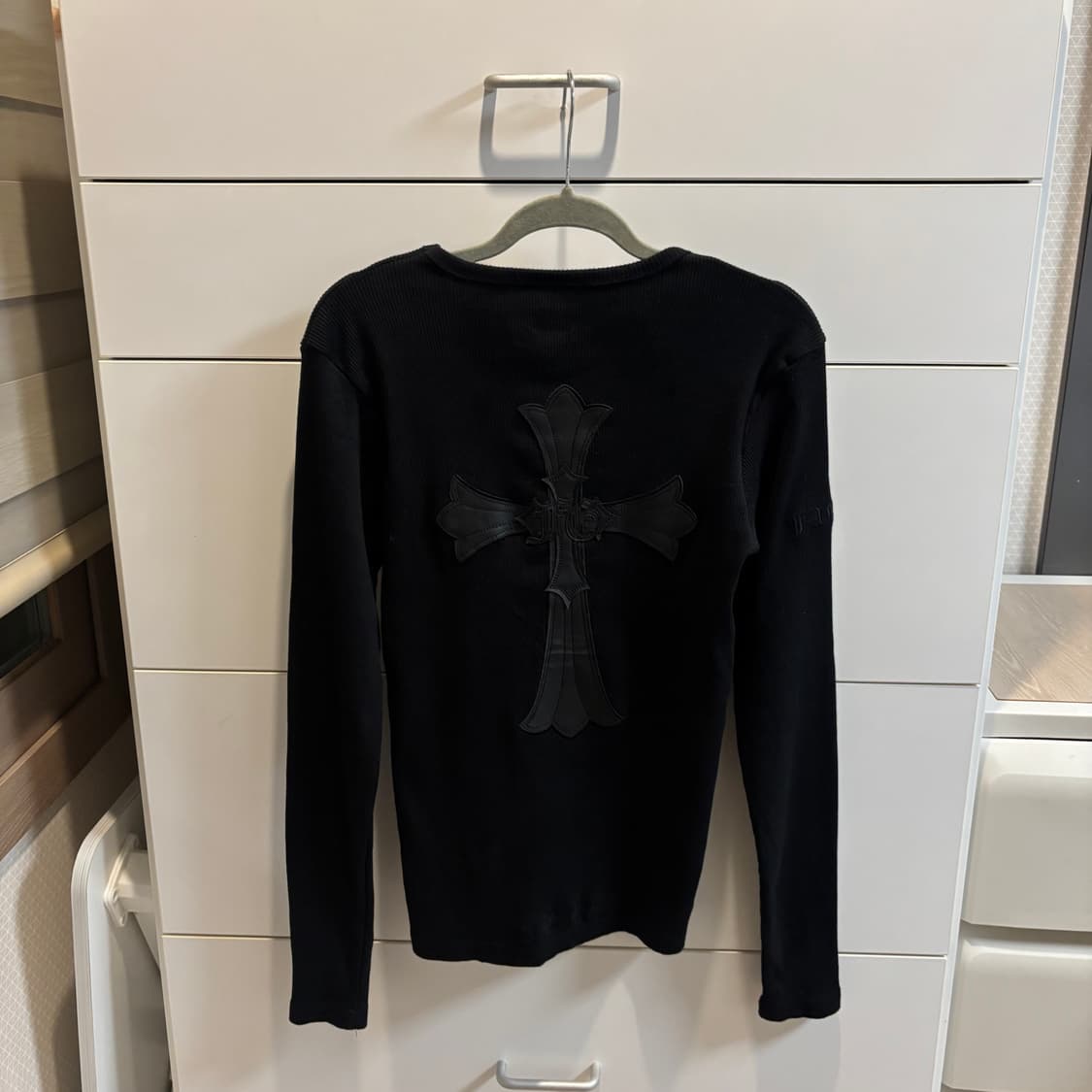 Faith Guarder 펑크 크로스 로고 골지 티셔츠 상품이미지1