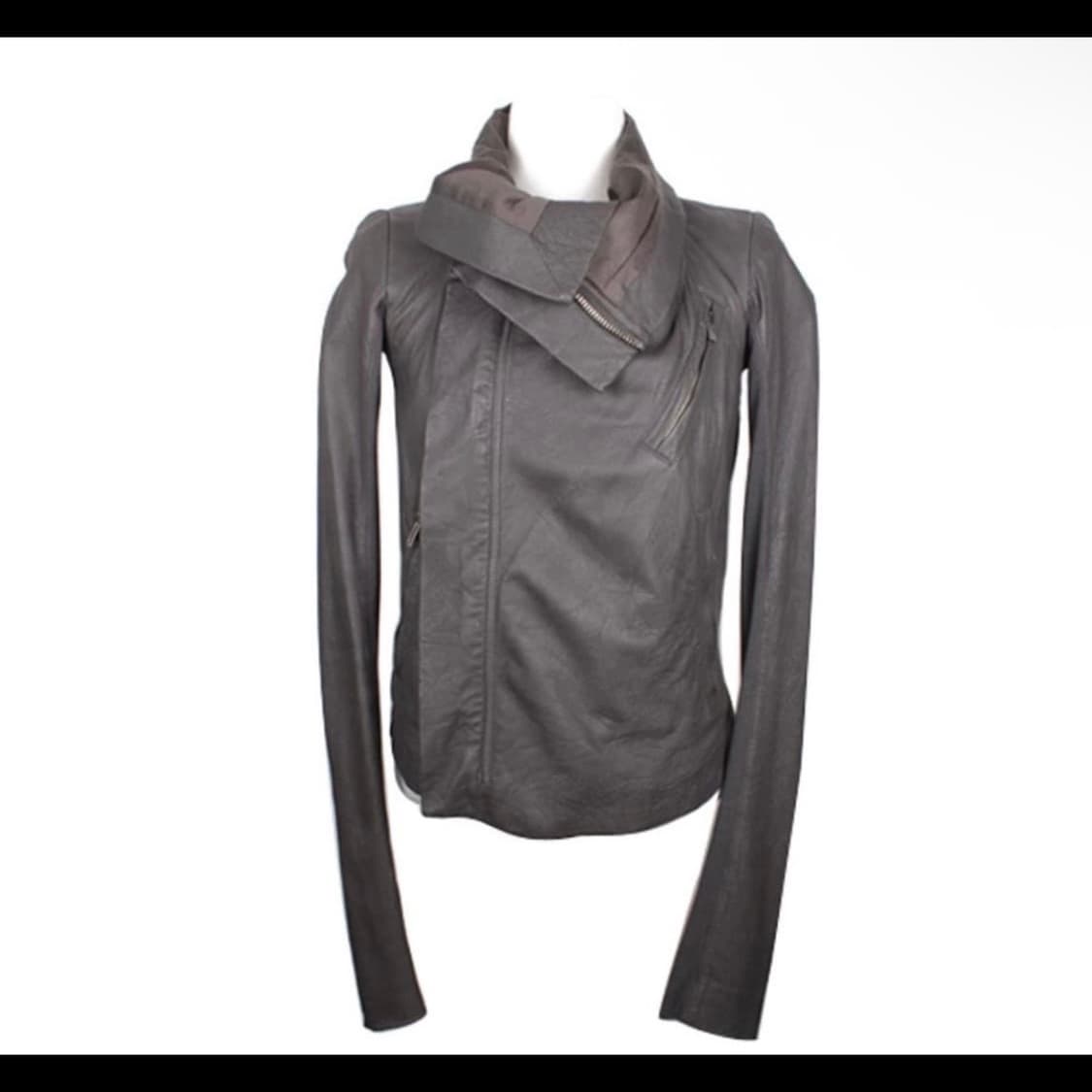 급처 Rick Owens lambskin high-neck jacket 상품이미지3