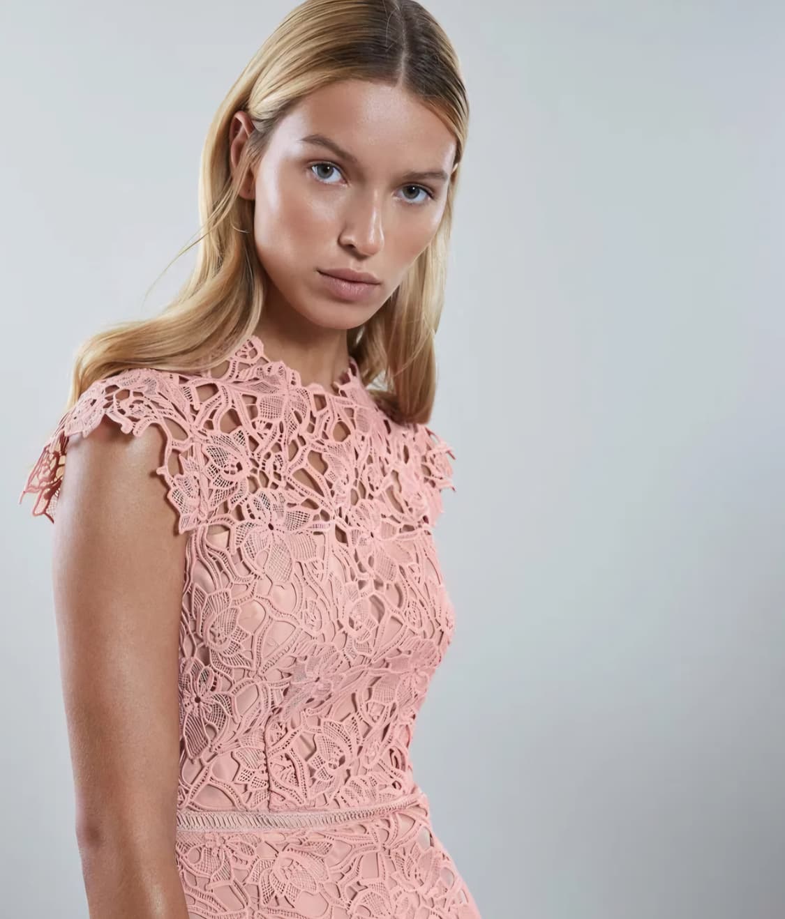 REISS 리스 레이스자수 원피스 44사이즈 상품이미지5