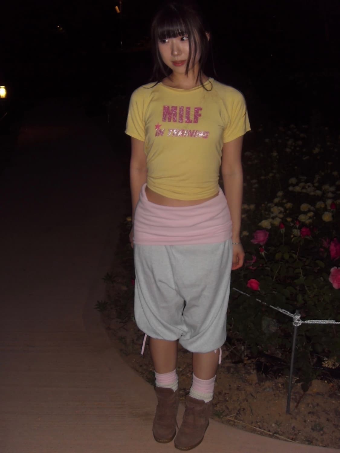 Foldover capris (pink) 상품이미지4