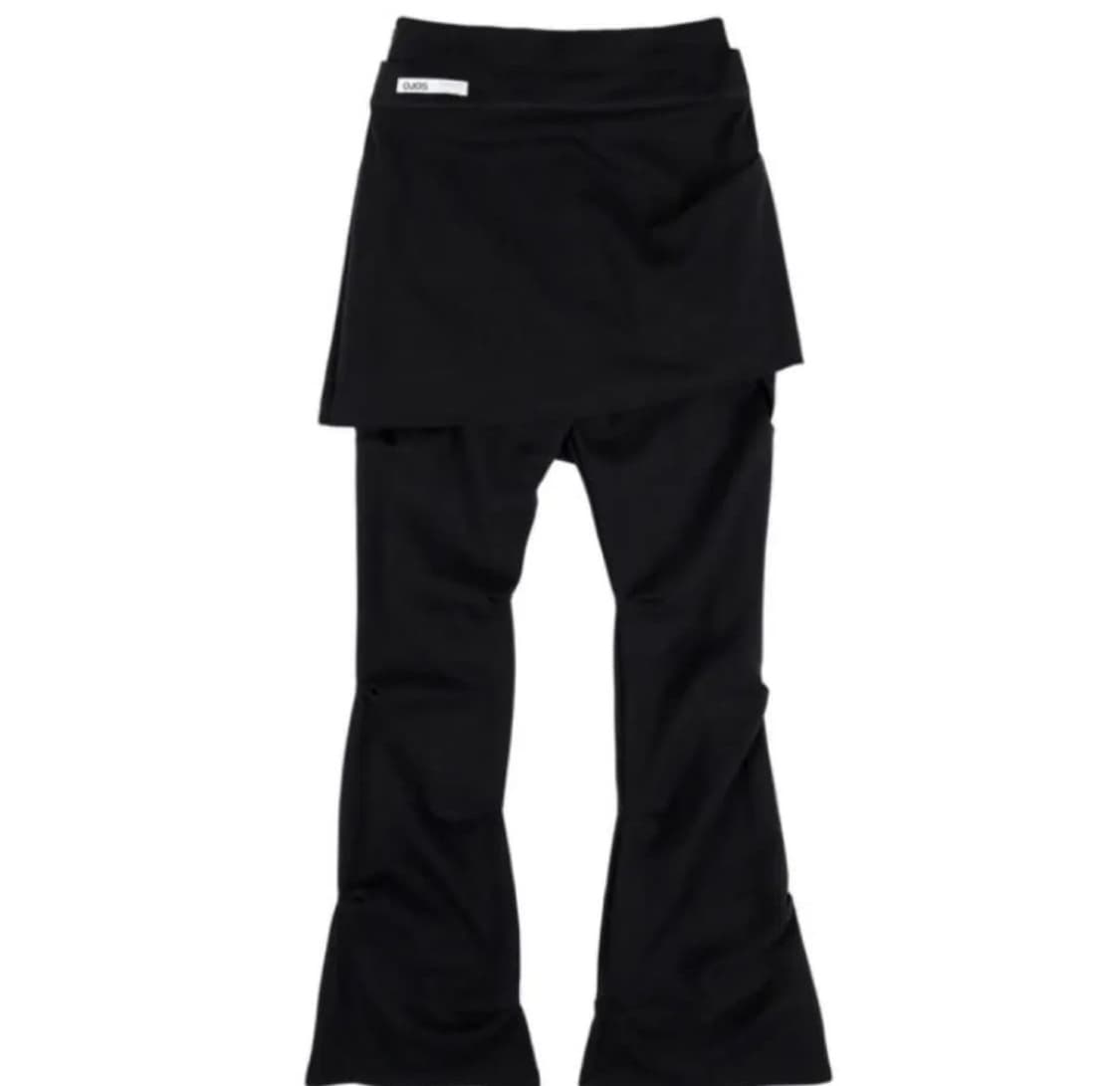 Ojos 랩 오버 턱팬츠 블랙 M 상품이미지1