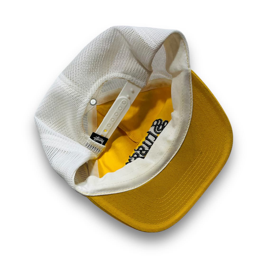 스투시 OE 올드 잉글리시 로고 옐로우 트러커 캡 상품이미지8