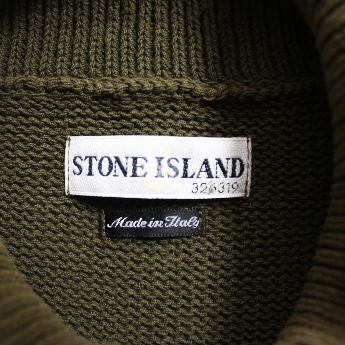 Stone lsland 스톤아일랜드 클래식 올리브 하프넥 니트 상품이미지6