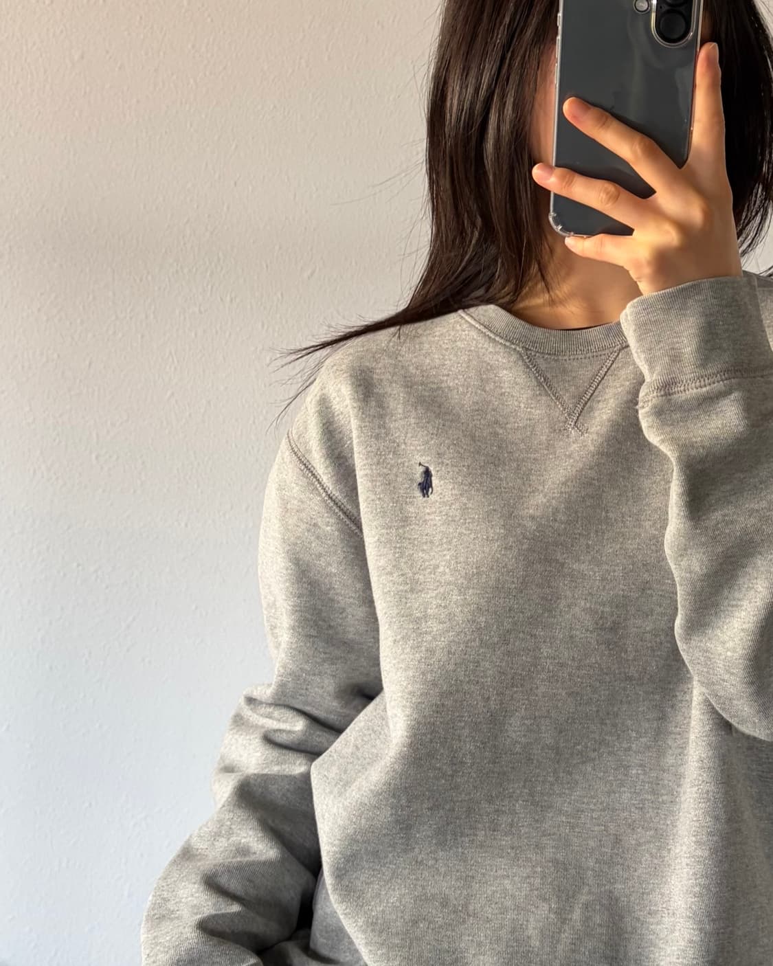 [M-L]폴로 랄프로렌 그레이 맨투맨 상품이미지1