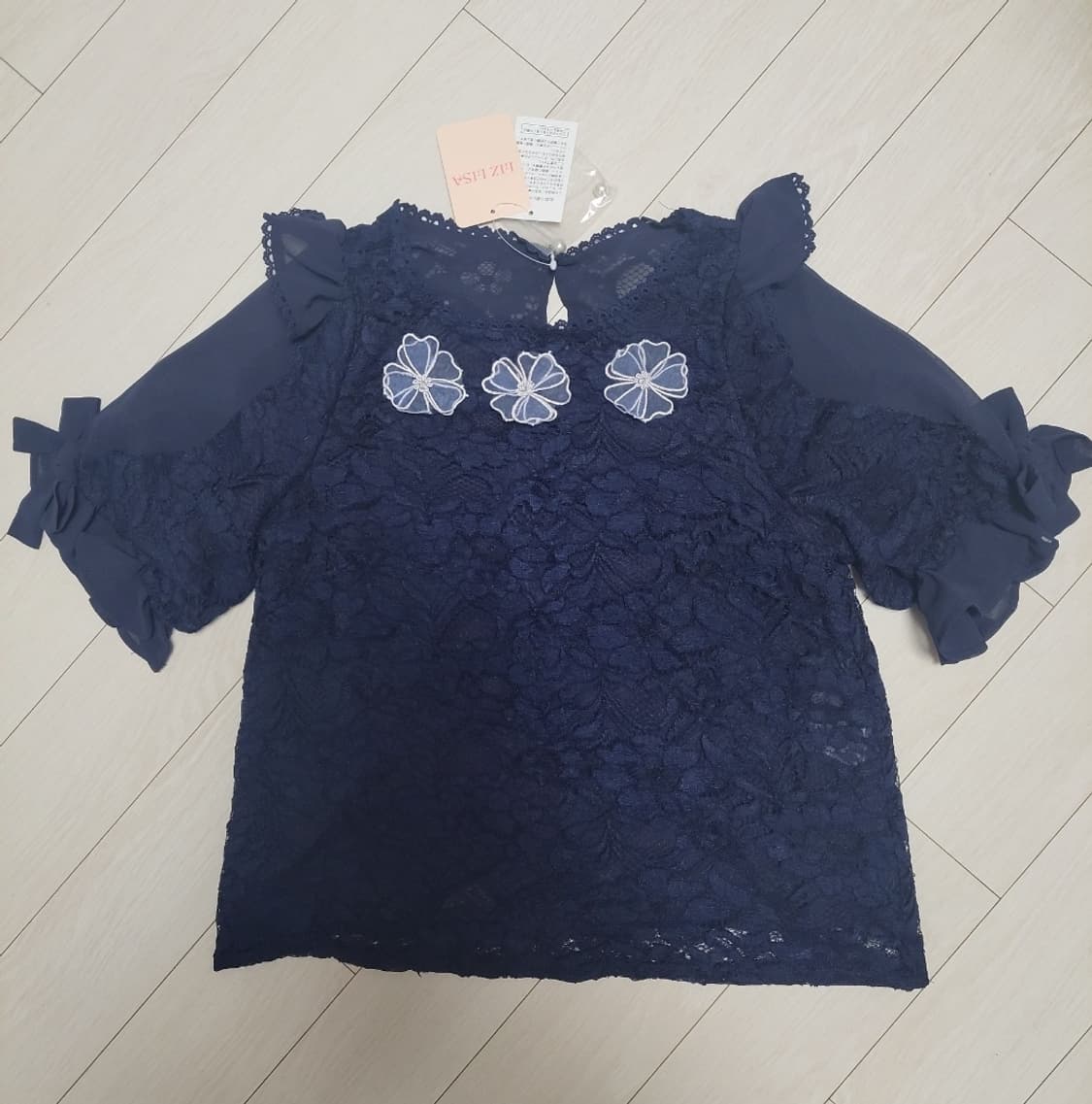 새상품급처!리즈리사 레이스 공주블라우스티 양산형 지뢰계 로리타룩 히메갸루 상품이미지1