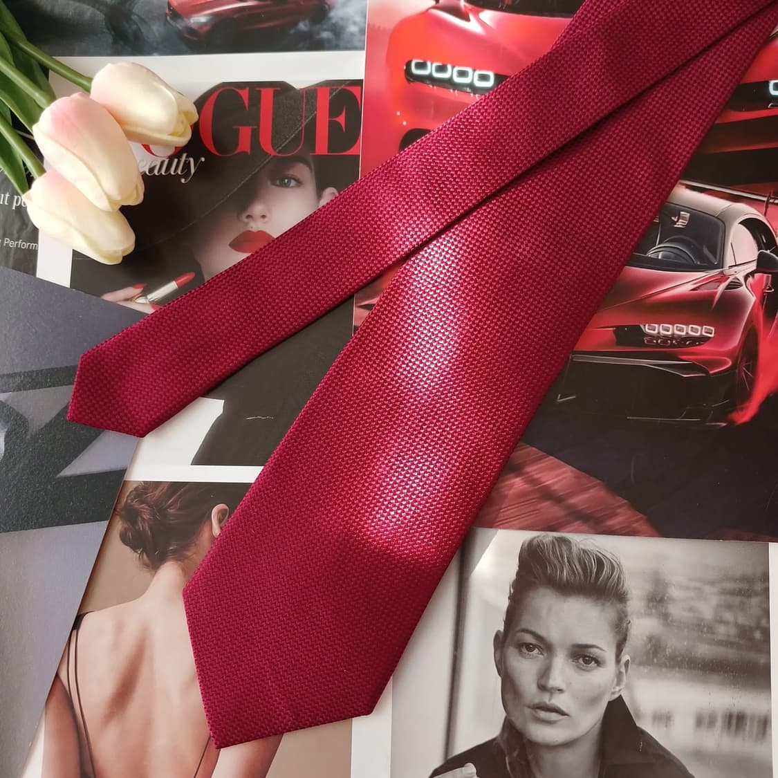 폴 스튜어트 실크 솔리드 자카드 넥타이 8.7cm A+등급 A18975
 상품이미지3