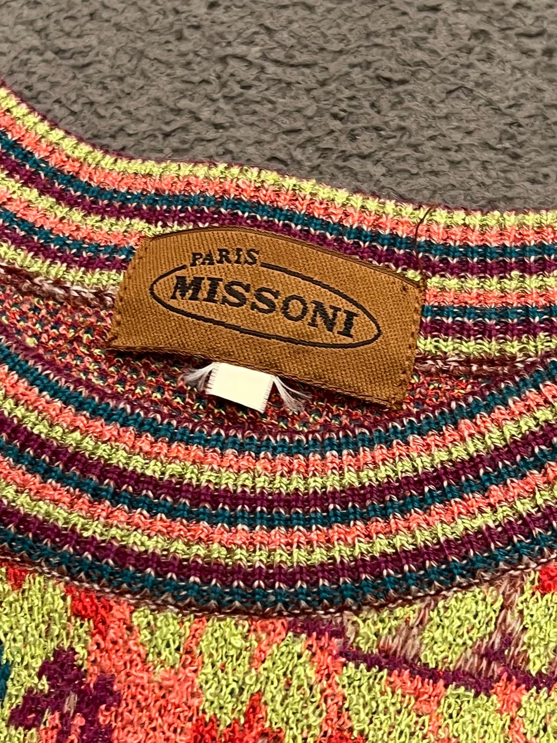 미쏘니 플라워패턴 빈티지 니트 처분  상품이미지3