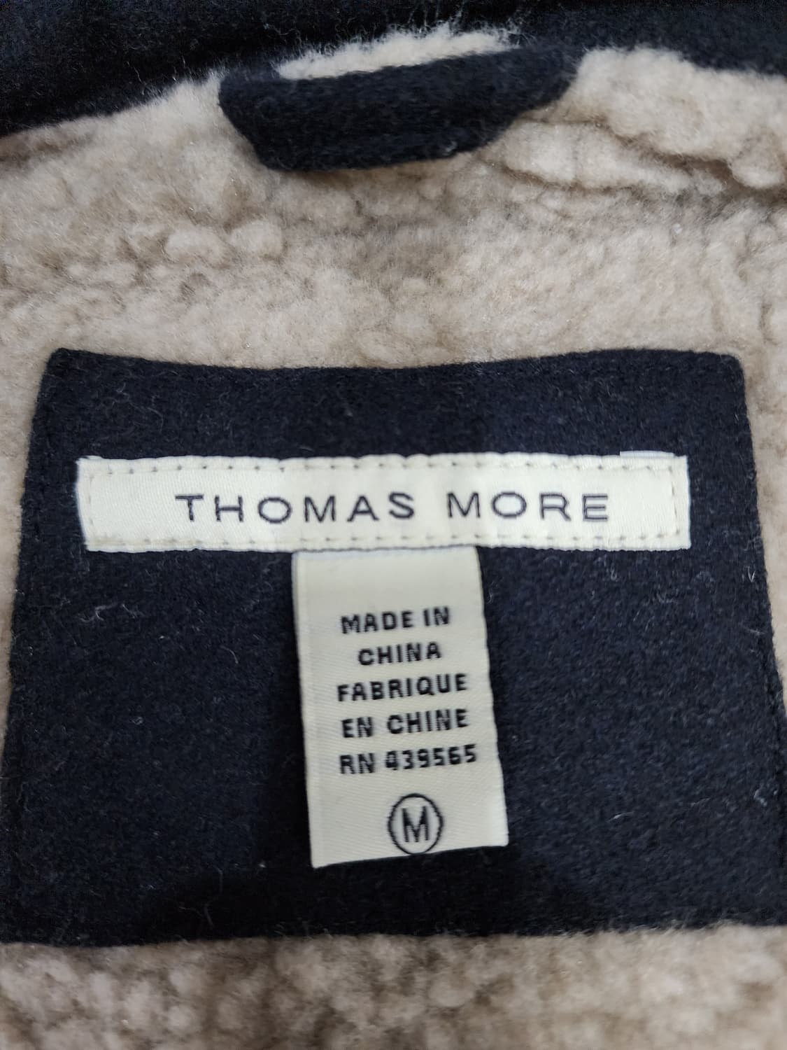 토마스 모어 울 블렌드 플리스 안감 셔츠 자켓 M 상품이미지6