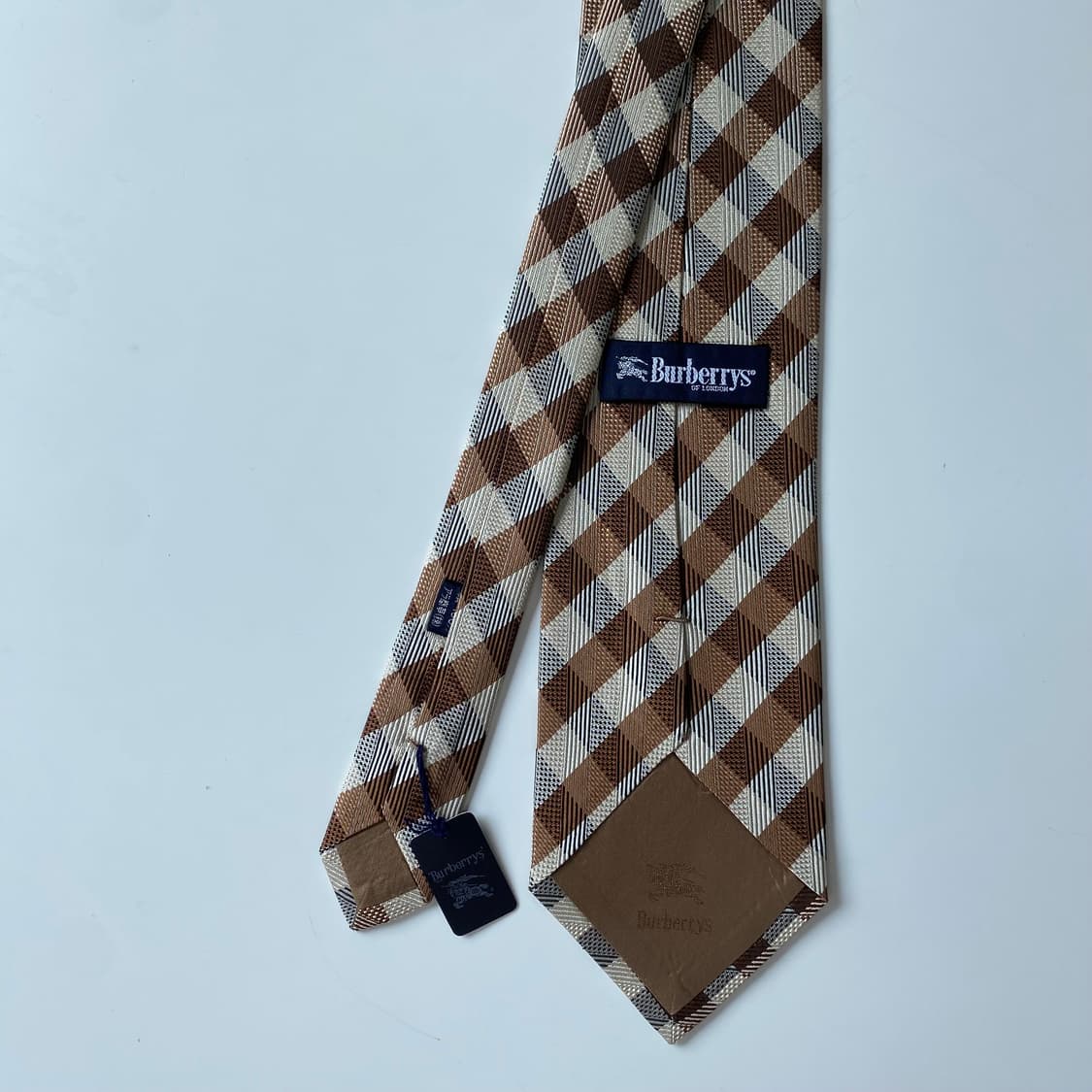 미사용품 택달린 버버리 심플로고 명품 정품 넥타이 (Burberry) 상품이미지3