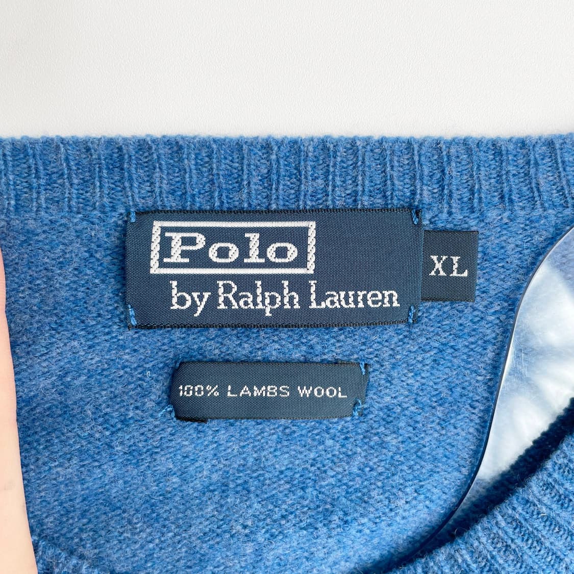 A2 폴로 랄프로렌 블루 램스울 스웨터 105사이즈 상품이미지5