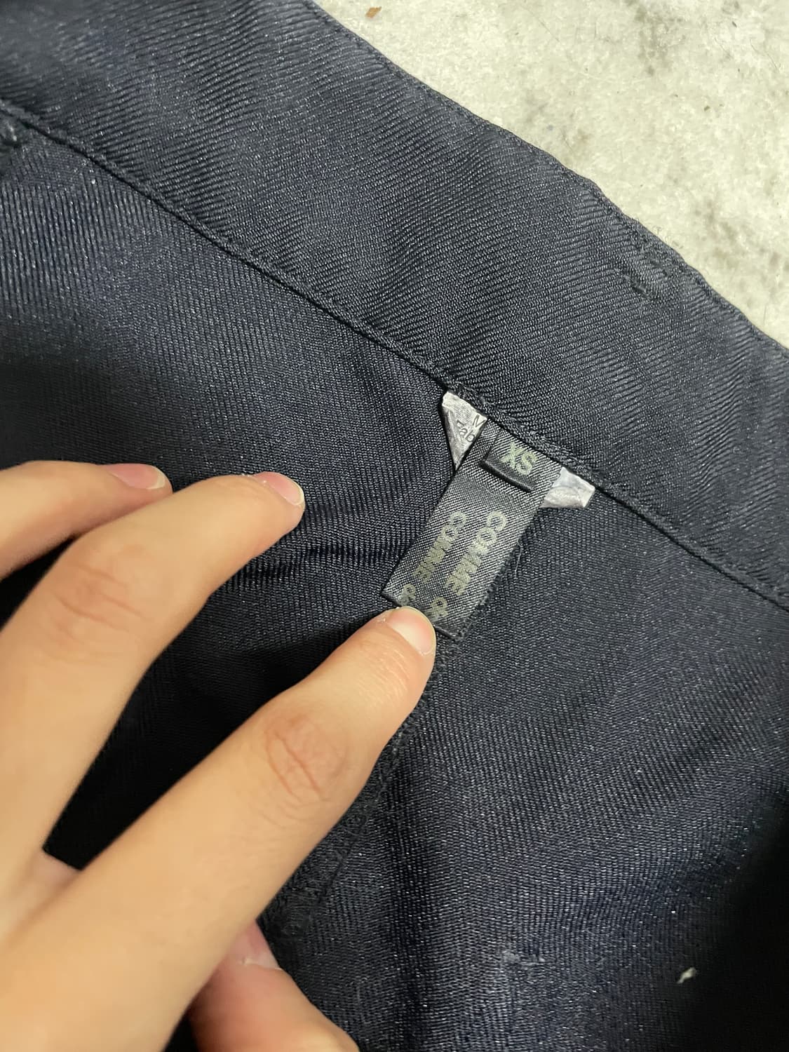 꼼데가르송 미디팬츠 xs사이즈 상품이미지5