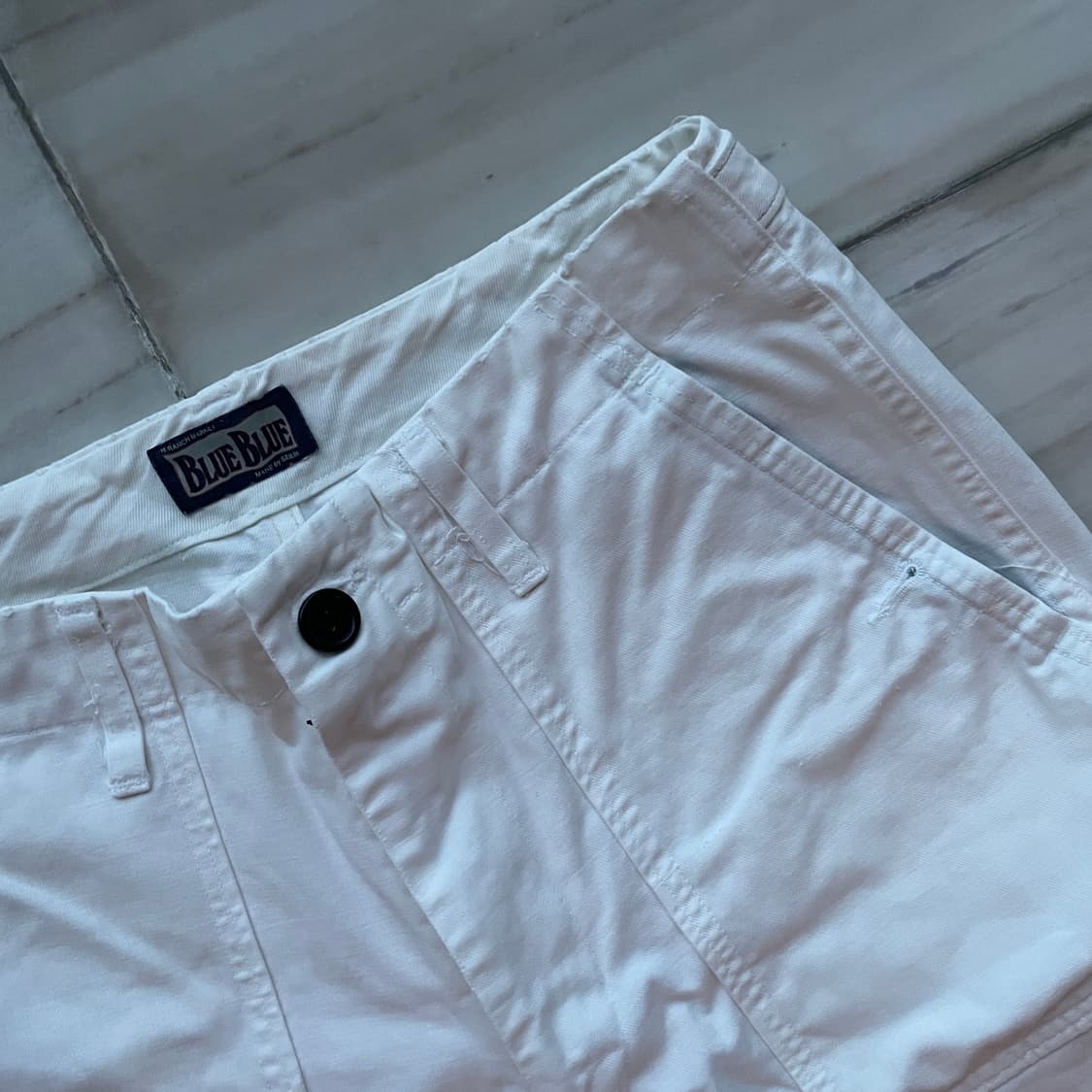 블루블루재팬 화이트 베이커 팬츠 상품이미지2