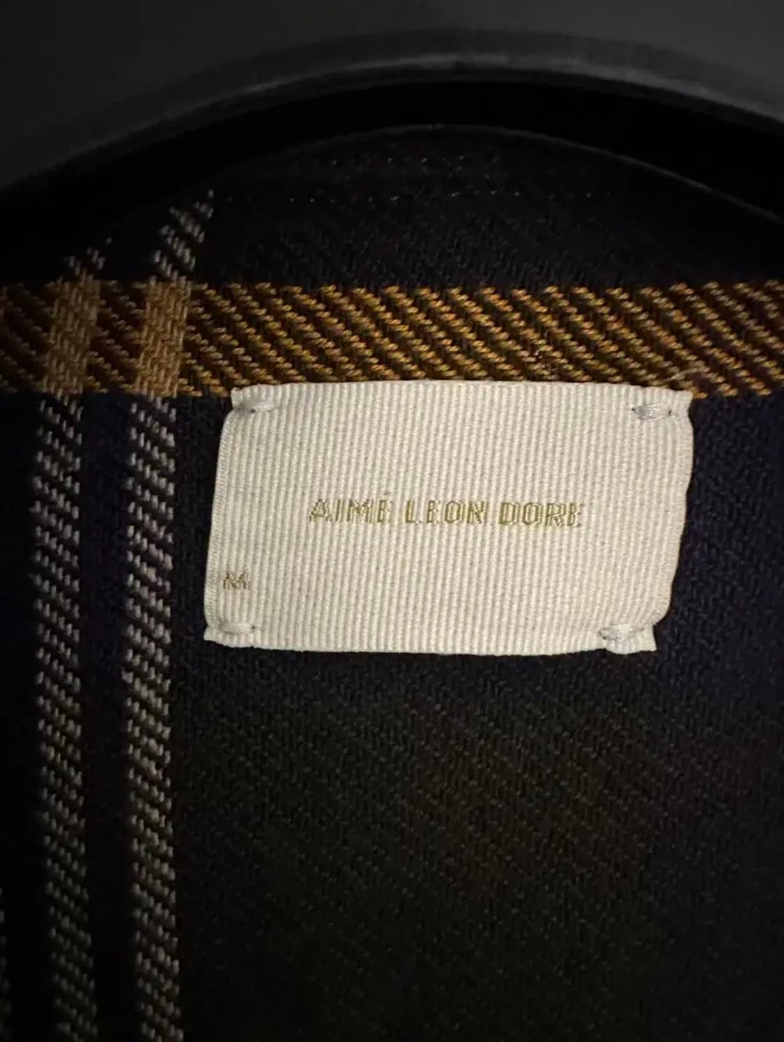 에인레온도르 체크 셔츠 M 상품이미지2