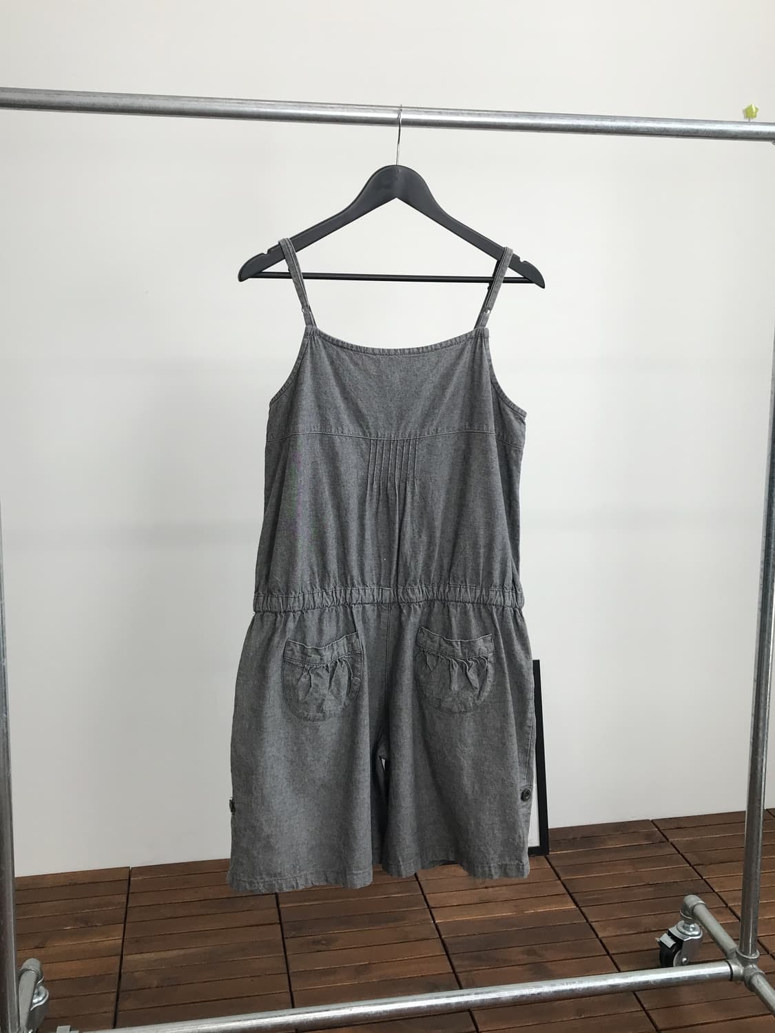 Jpn Grey Ruffle Front Short Jumpsuit 상품이미지5