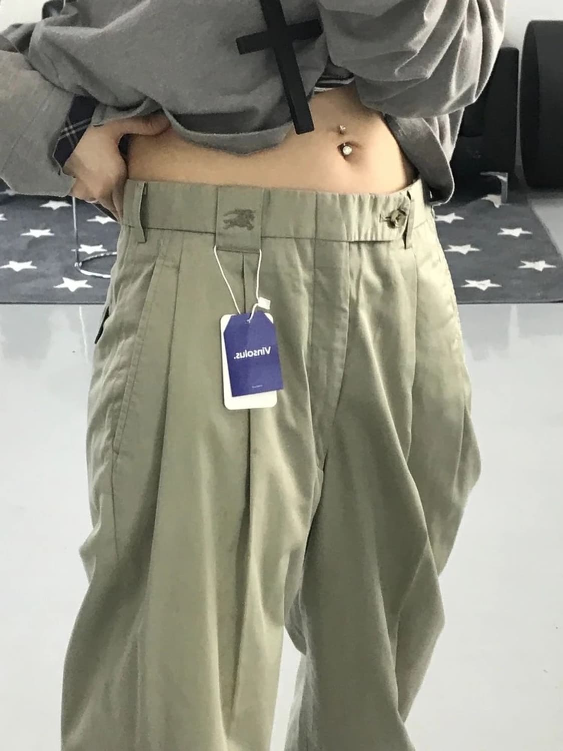 버버리 베이지 팬츠 상품이미지4