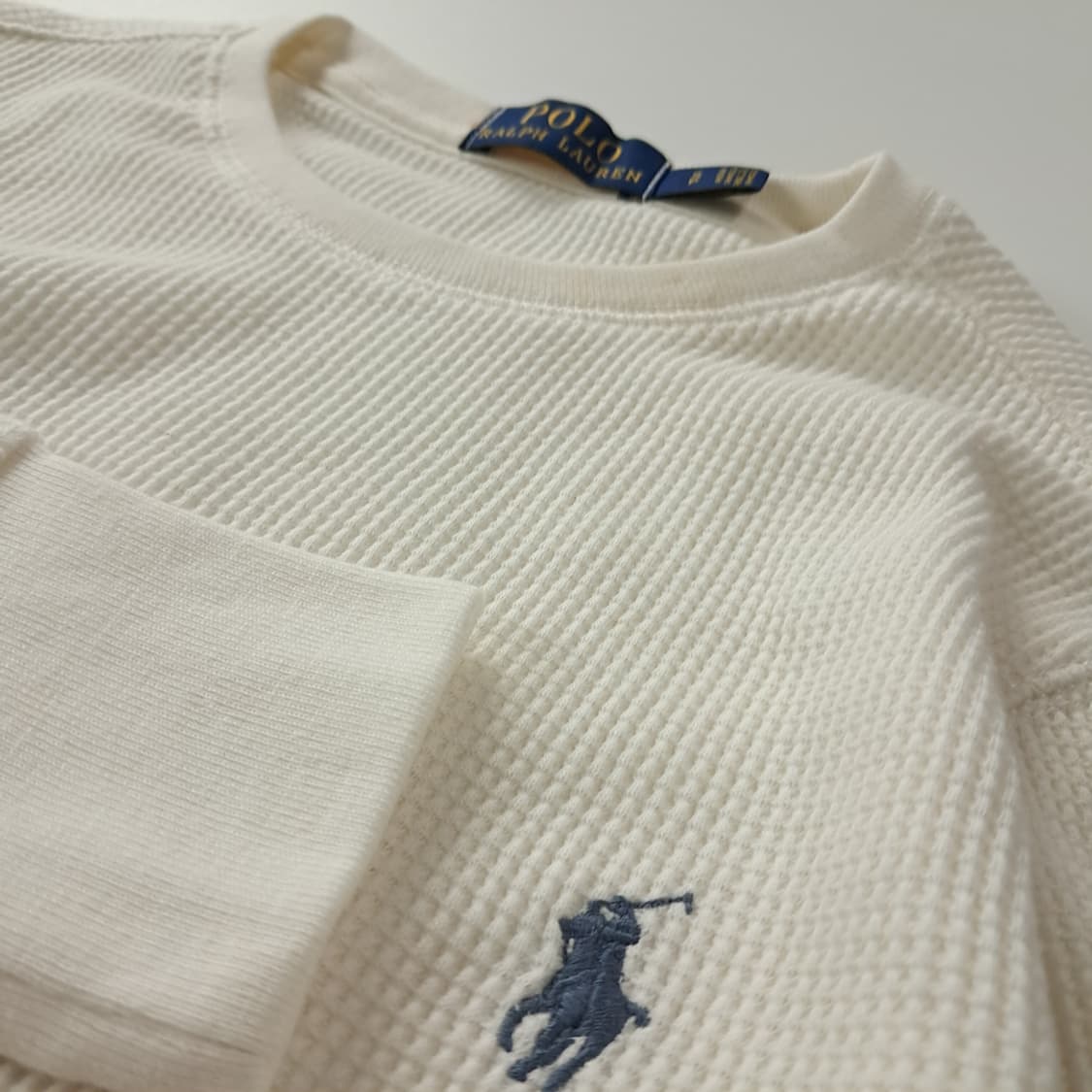 CK244 S 폴로 와플 아이보리 티셔츠 상품이미지4