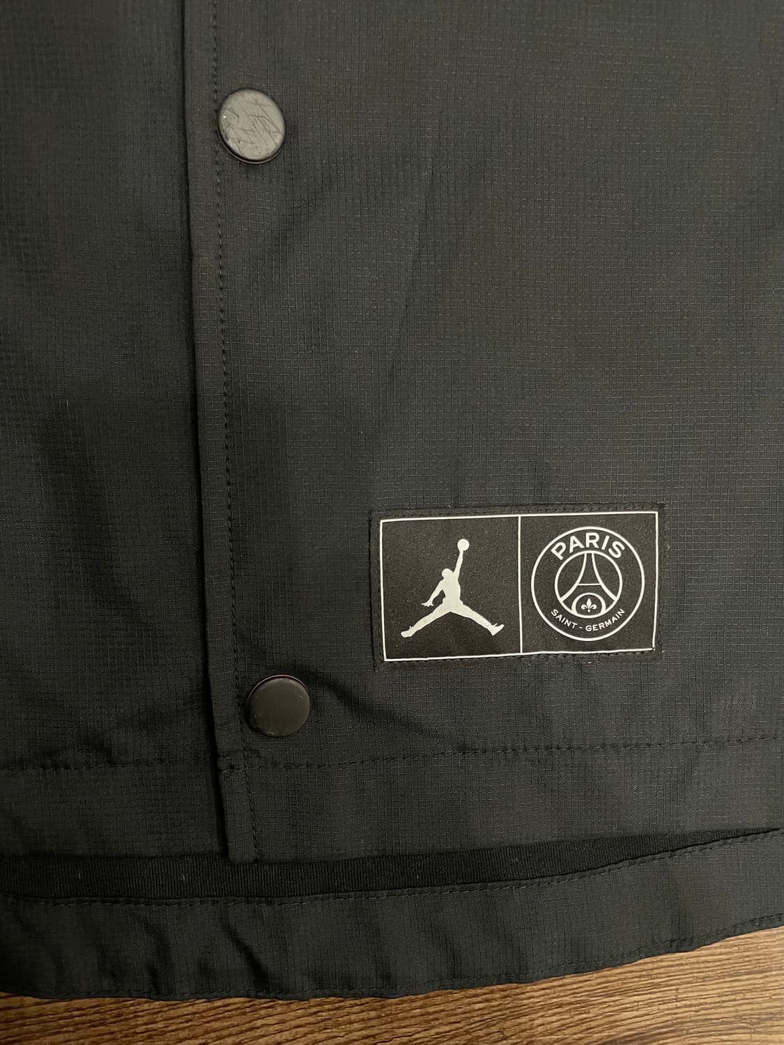 조던 X 파리 생제르망 코치자켓 블랙 인프라레드 상품이미지6