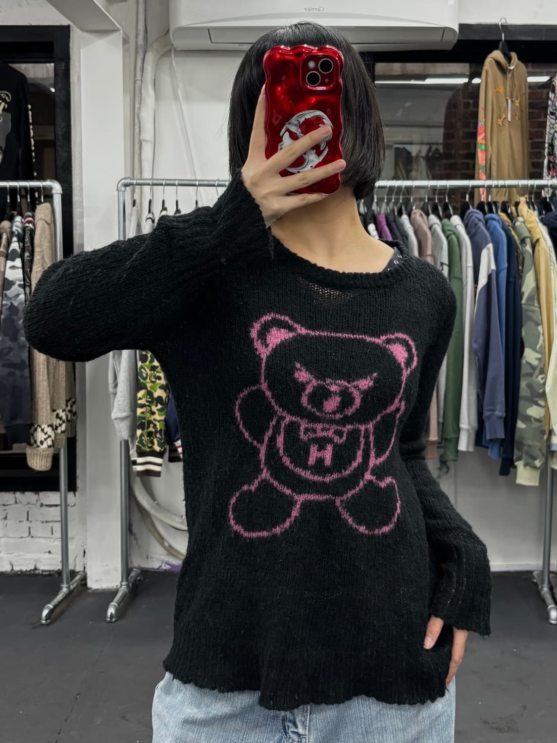 히스테릭 글래머 퍽베어 니트 상품이미지3