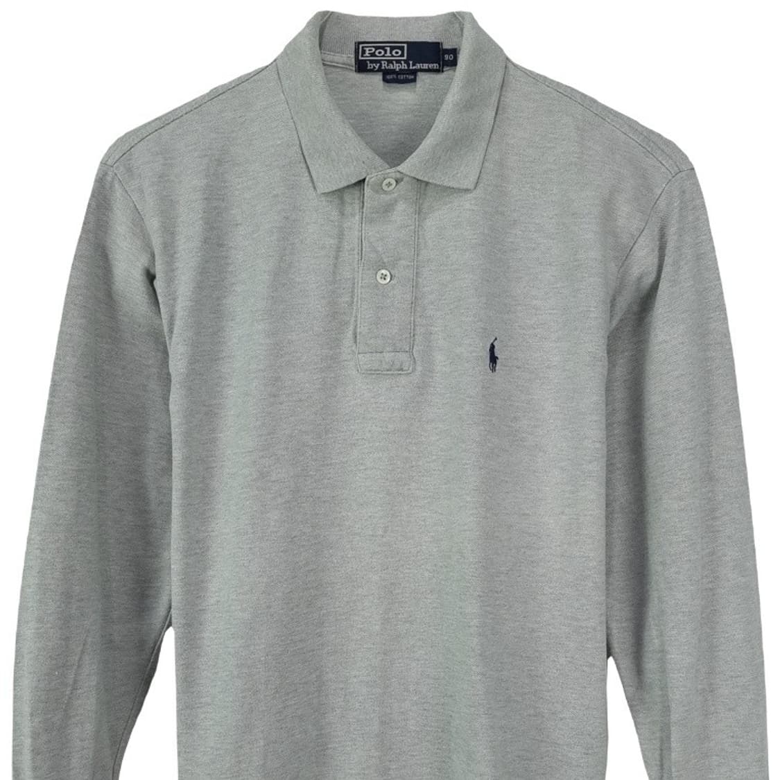 [폴로 랄프로렌] 포니 로고 자수 긴팔 카라티 그레이 M18219 상품이미지4
