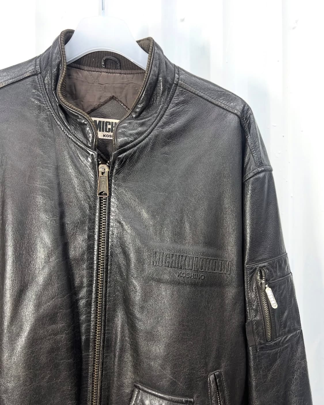 90s) Michiko Koshino cowhide bomber 상품이미지1