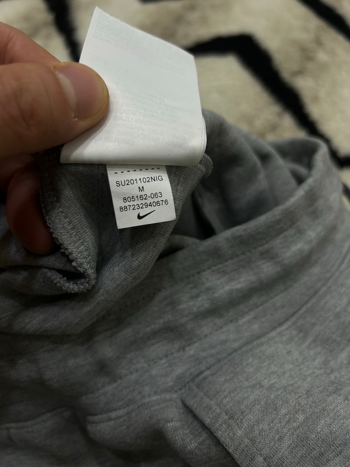 [M]나이키 테크팩 플리스 조거팬츠/그레이 상품이미지5