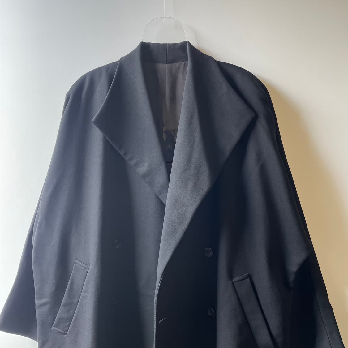 요지야마모토 더블 롱 코트 상품이미지2