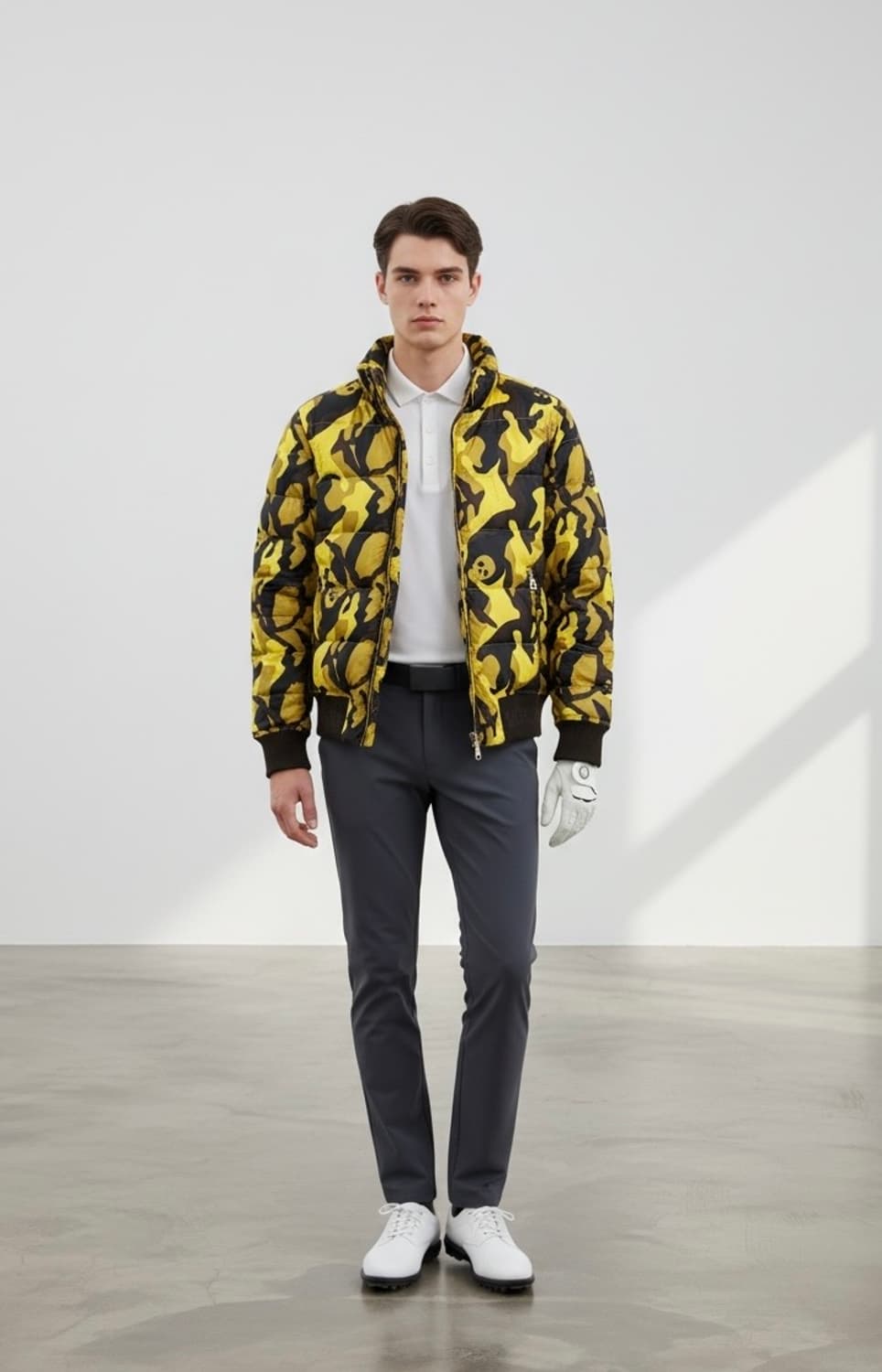 S/ 마크앤로나 스컬패턴 2WAY 다운 패딩 상품이미지1