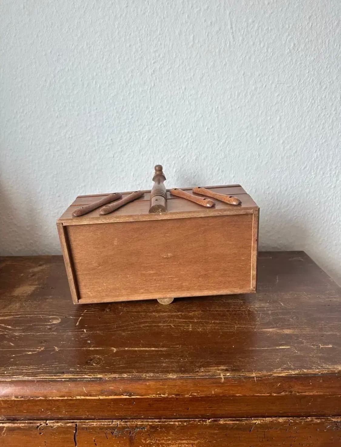 독일)빈티지 플라워원단 소잉박스 상품이미지7