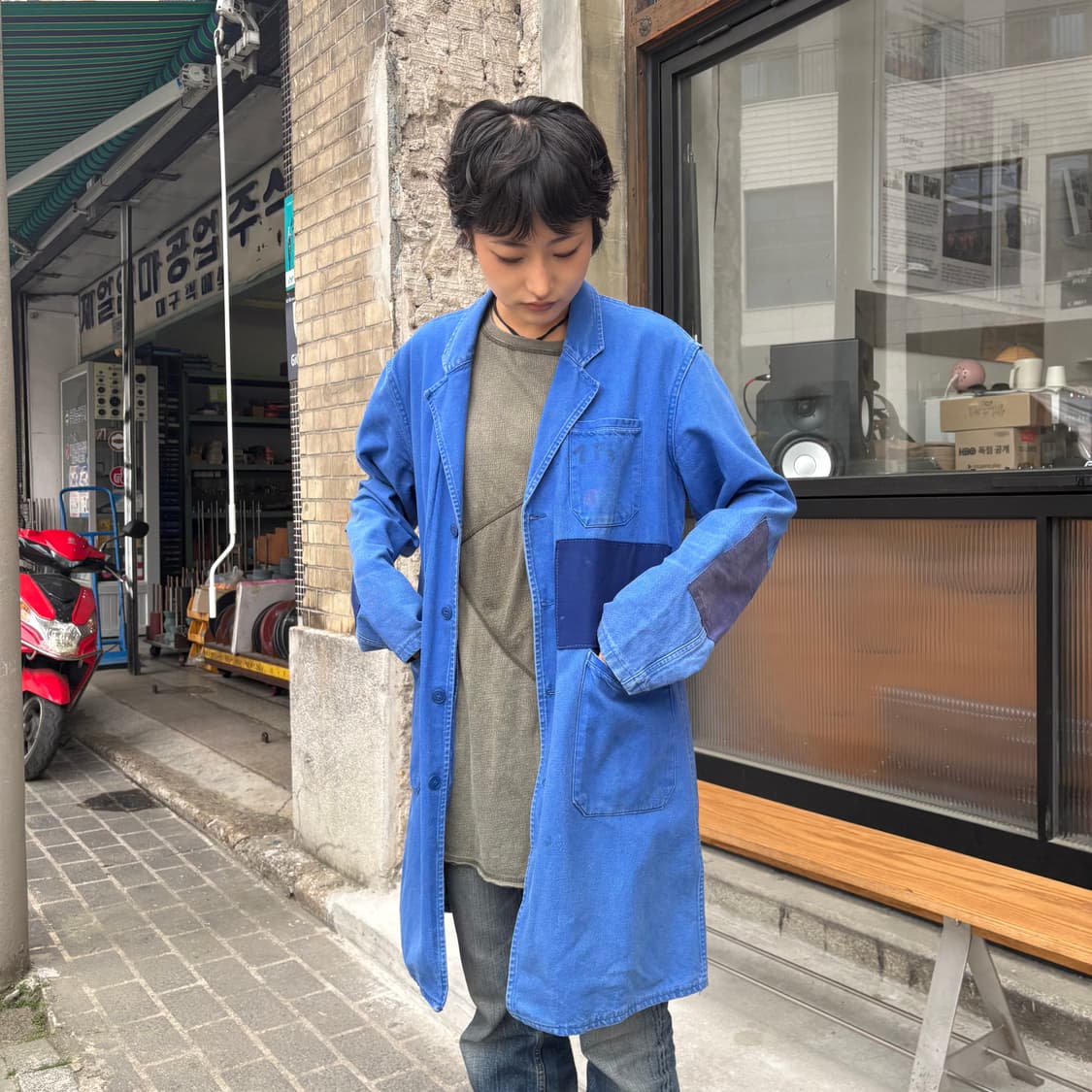 코네코 KONECO 프렌치 워크 패치 자켓 상품이미지3