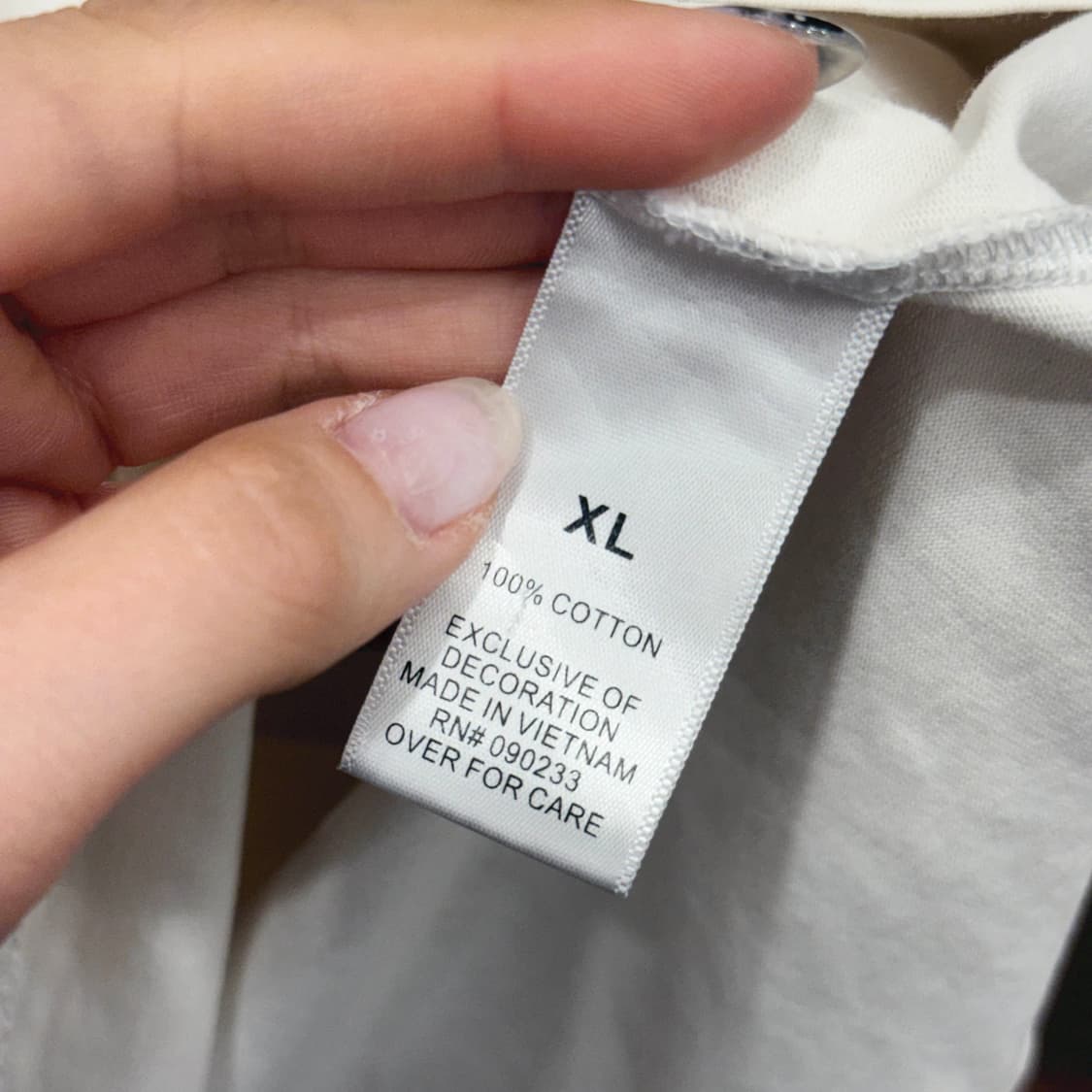 에센셜 피어오브갓 로고 프린팅 반팔 티셔츠 빅레터링 디테일 아이보리 상품이미지8