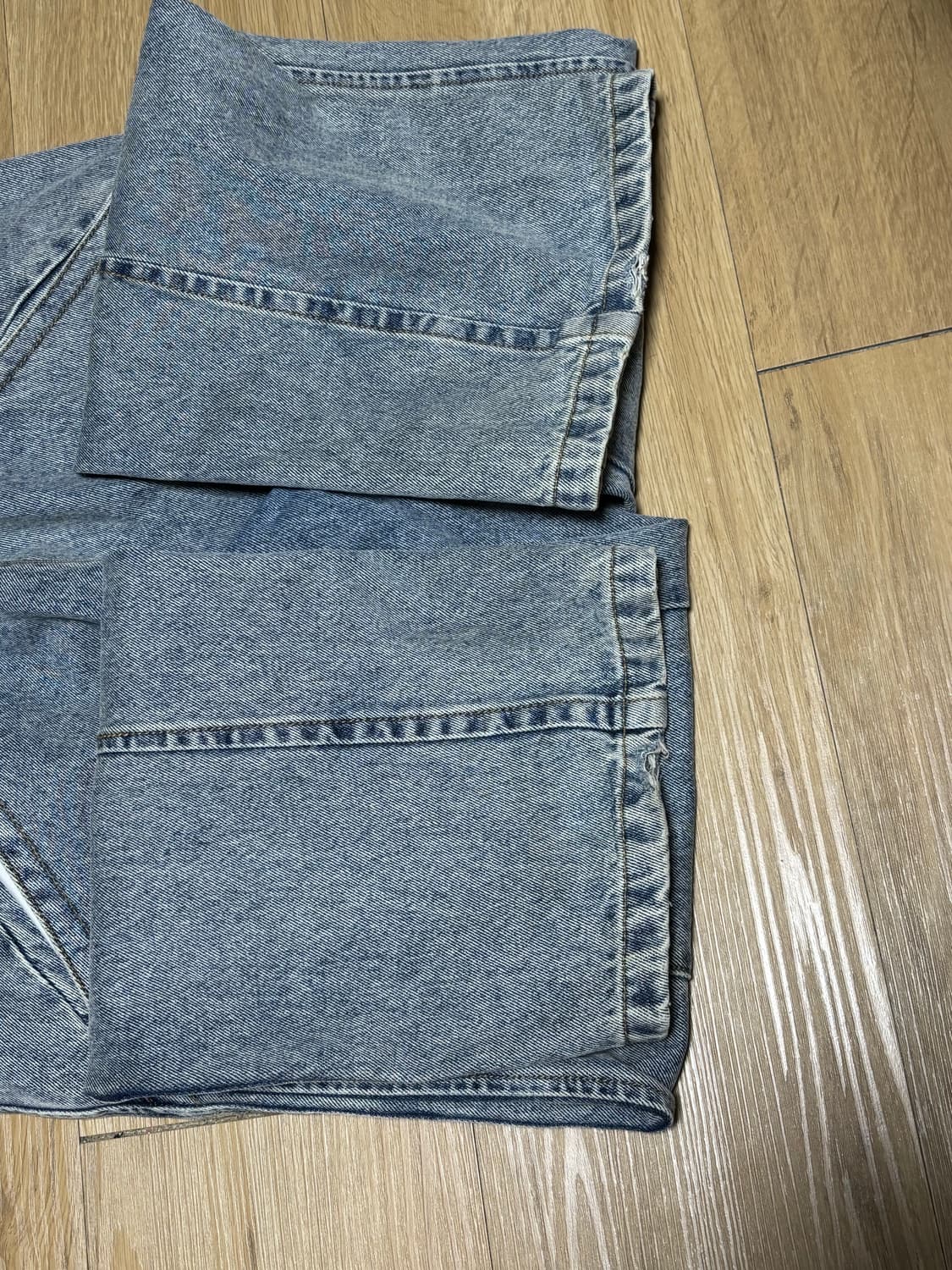 etce 플레어 데님 팬츠 라이트블루 상품이미지2