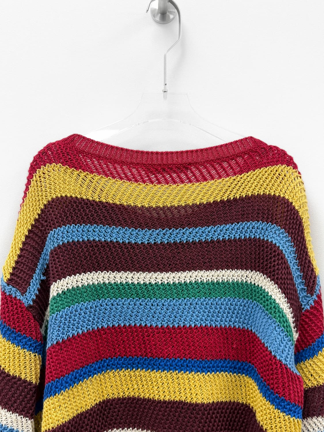 위켄드 막스마라 멀티 컬러 스트라이프 린넨 니트 스웨터 상품이미지5