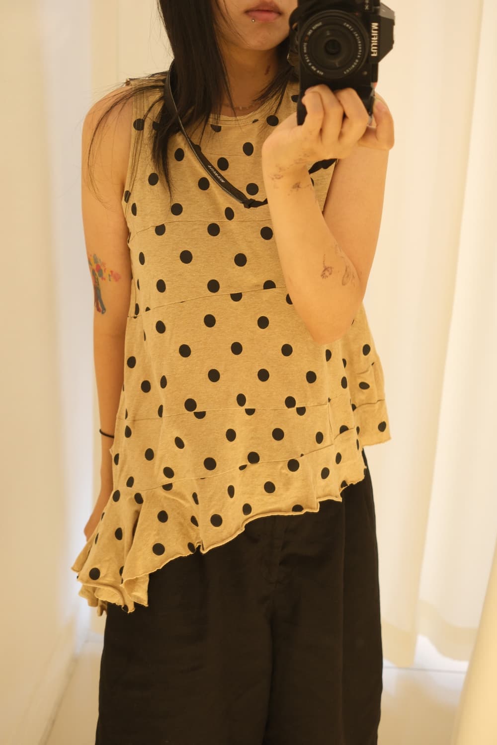 Dot cut-sew sleeveless 상품이미지8