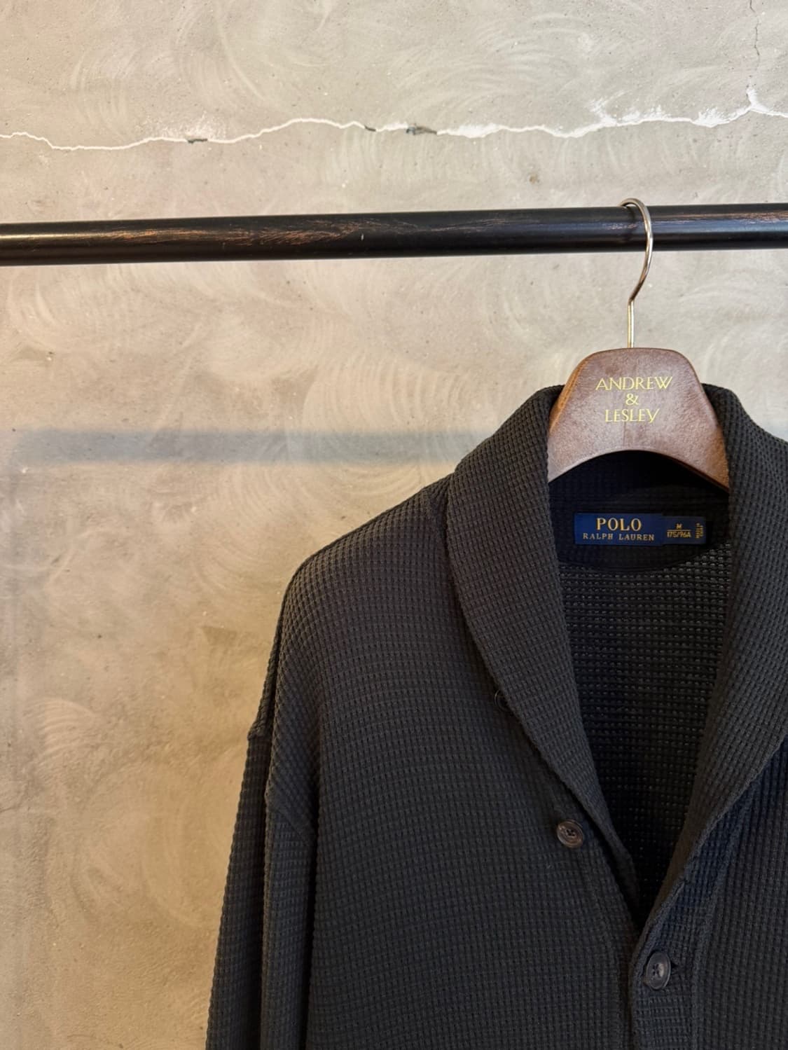 폴로 랄프로렌 와플 패브릭 숄칼라 가디건 100 상품이미지2