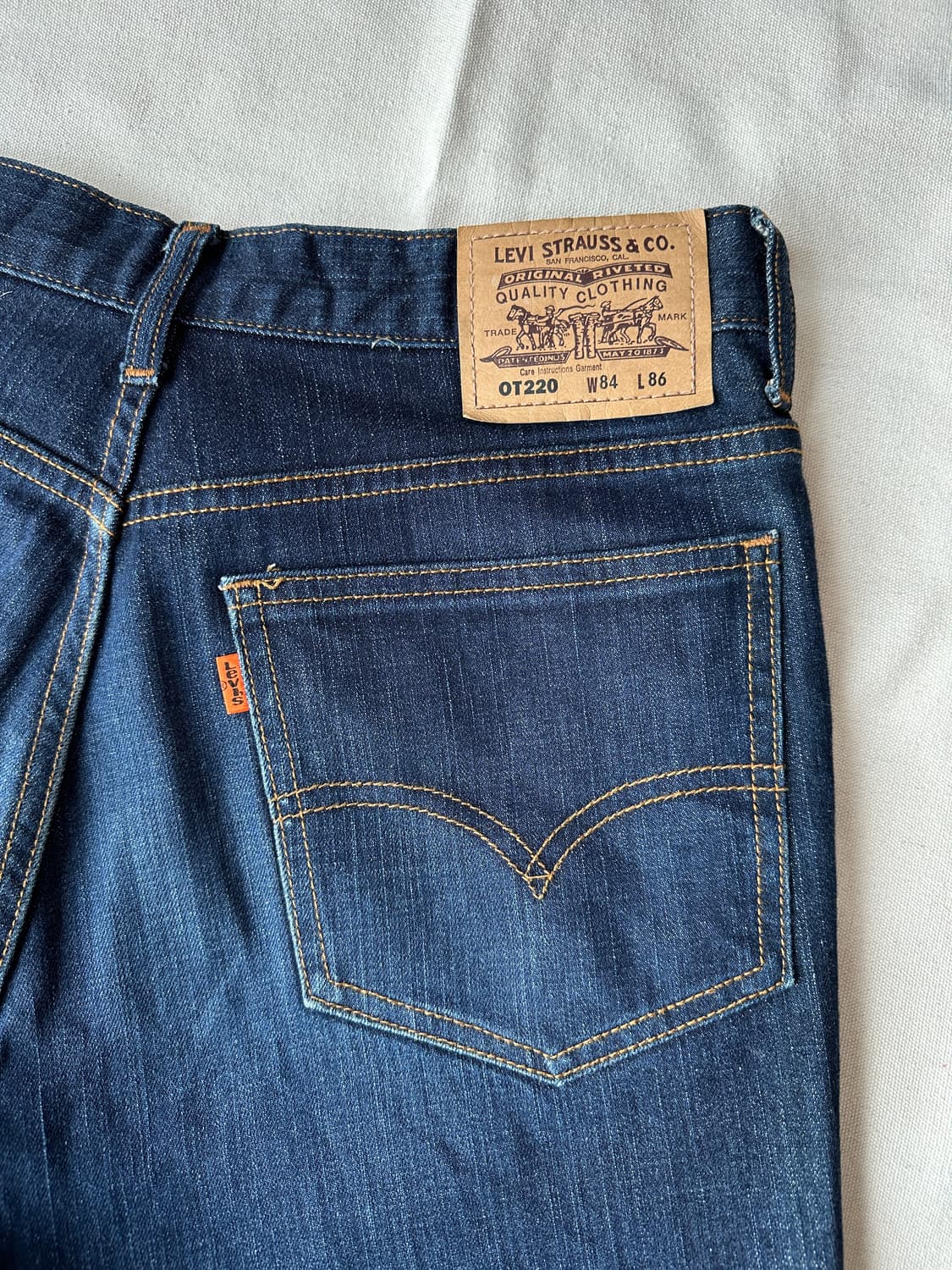 리바이스 OT220 오렌지탭 진청 데님 팬츠 31 상품이미지6