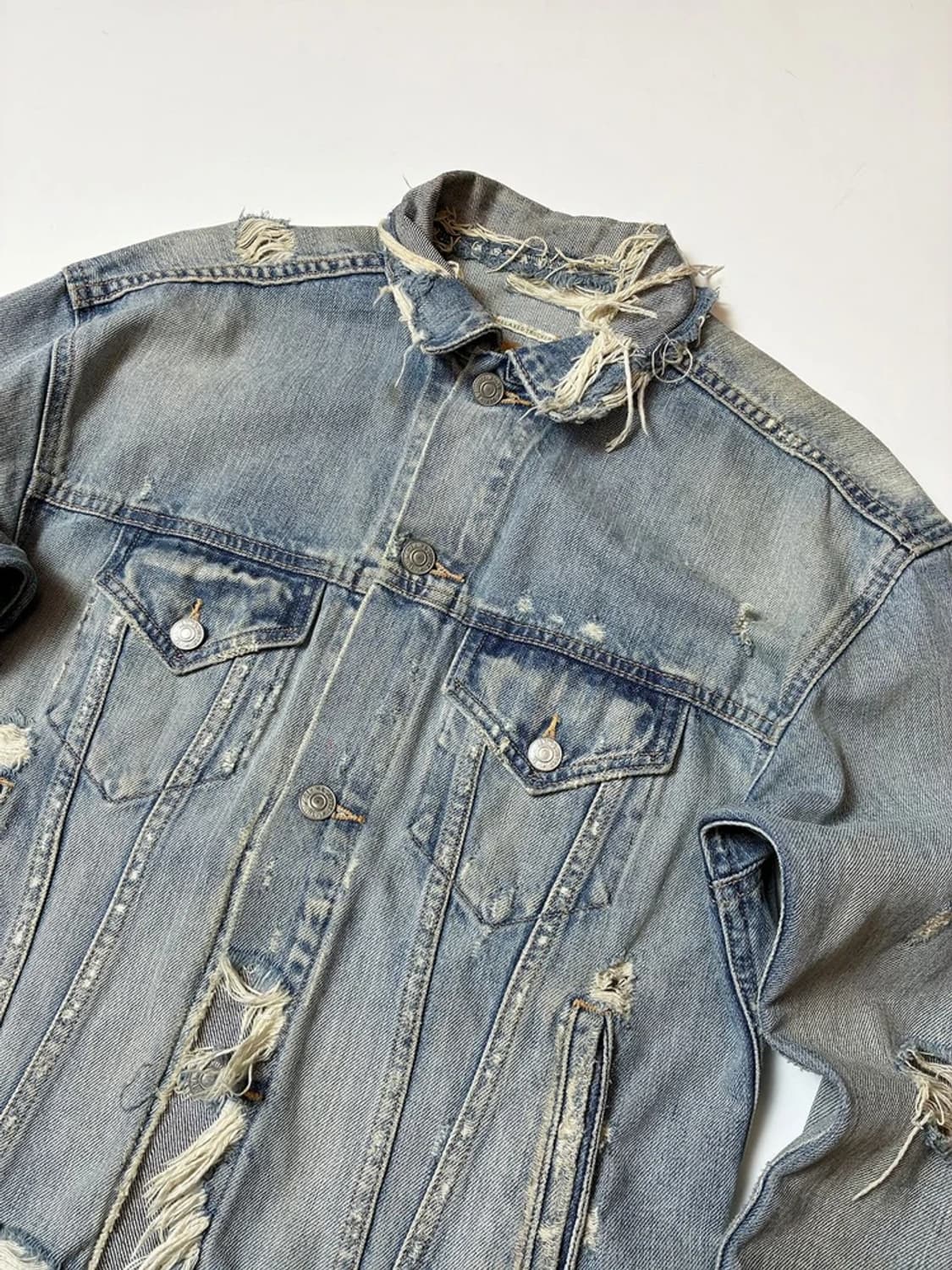 데님앤서플라이 00's 데미지 연청 자켓 PN9311 상품이미지2