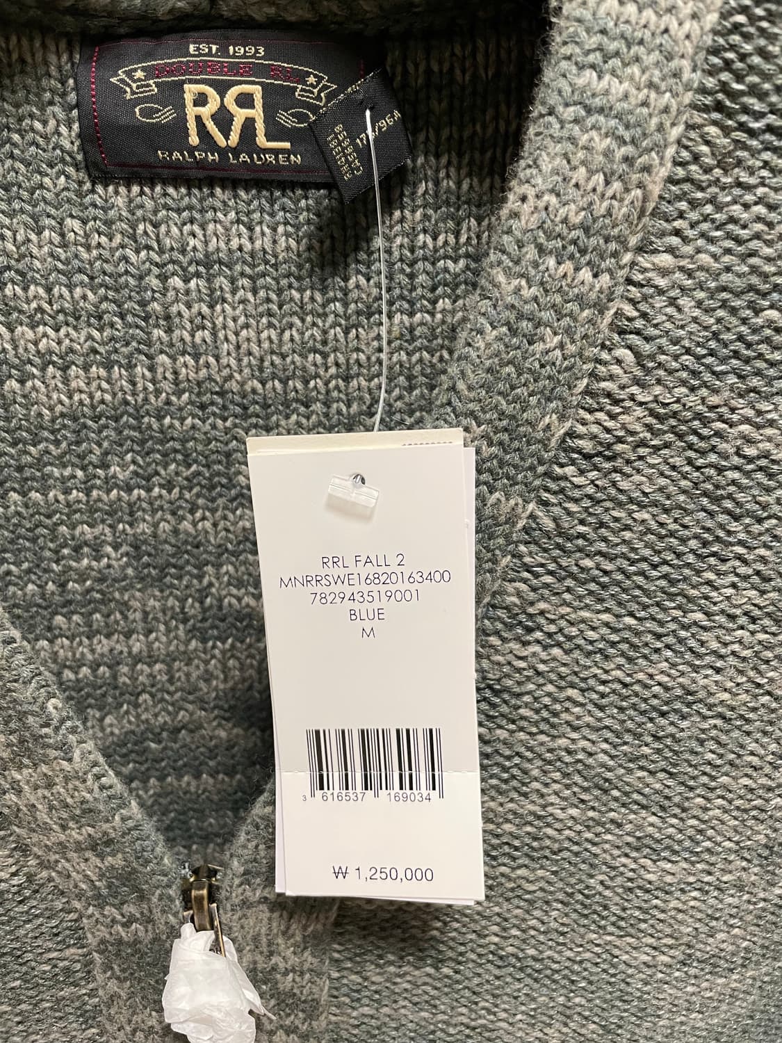 [국내판 새제품] 더블알엘 24FW 명작 가디건 M 상품이미지4