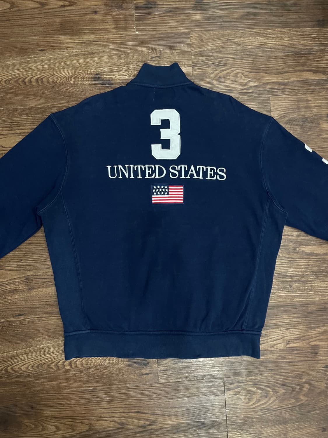폴로 치프키프 빅포니 USA 성조기 코튼 집업 자켓 네이비 상품이미지10