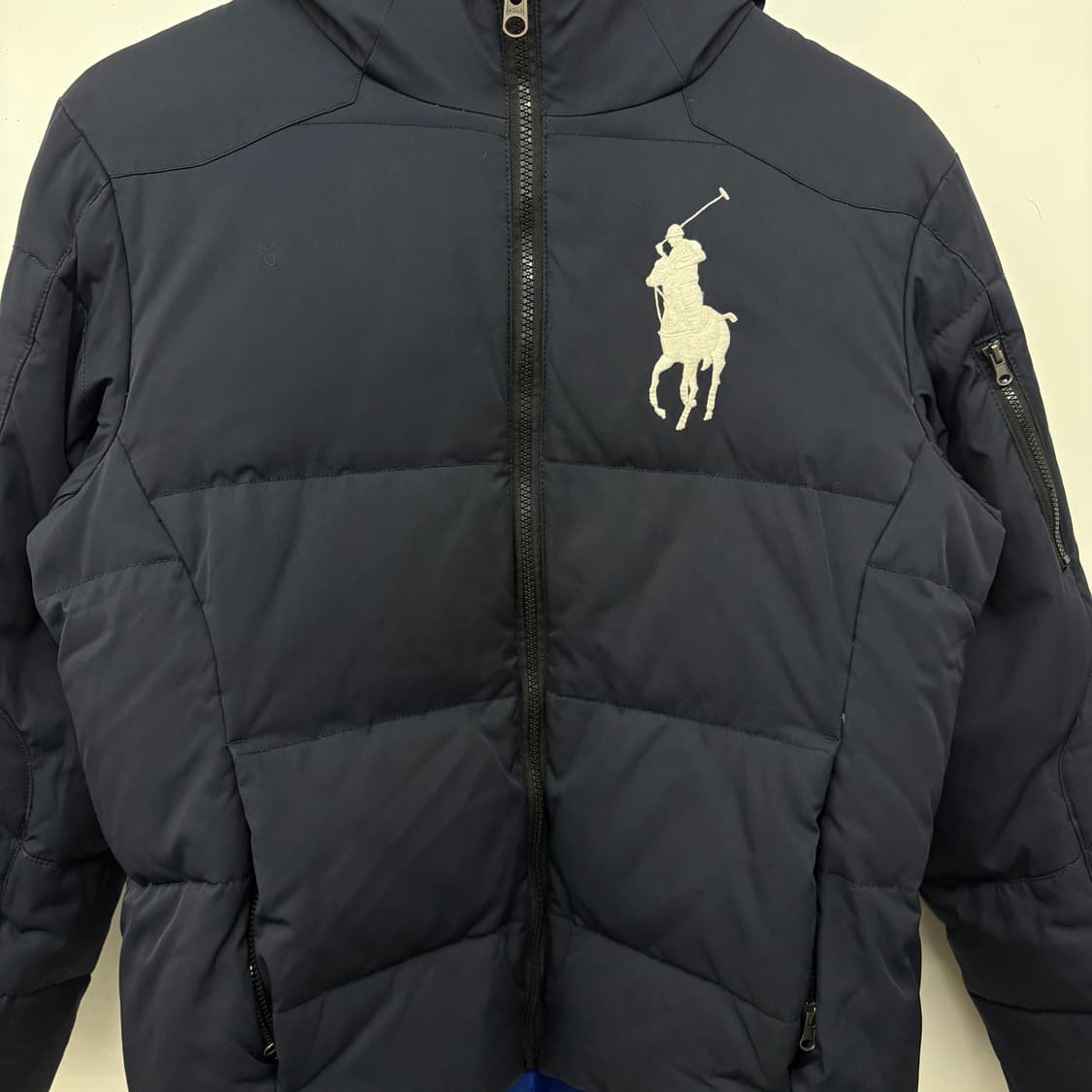 폴로 랄프로렌 빅포니 네이비 패딩 점퍼 후드 여/S 상품이미지2