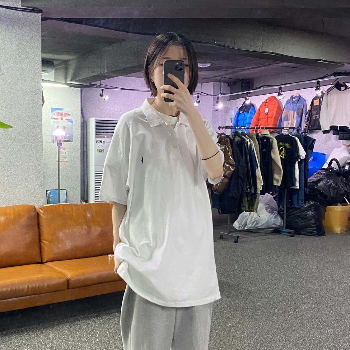 폴로 랄프로렌 커스텀 슬림핏 화이트 피케티 B4258 상품이미지1