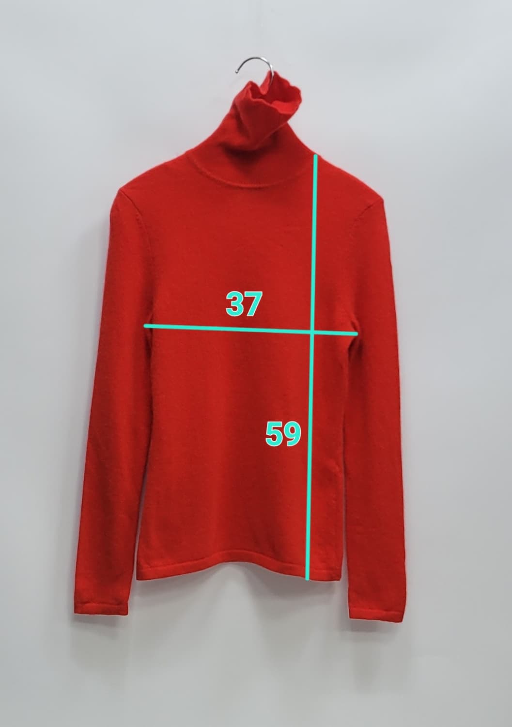 로드앤테일러 캐시미어100% 터틀넥 니트 / 여 XS 레드
 상품이미지8