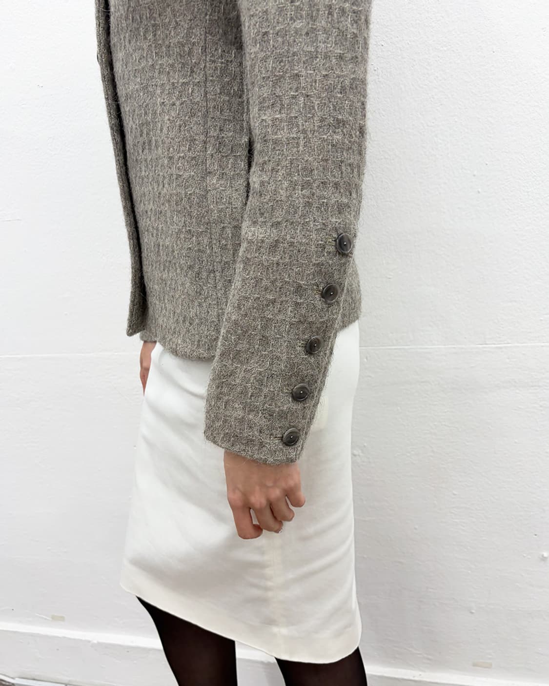 베로니크 브랑퀸호 2002F/W 퍼프 숄더 알파카 자켓 상품이미지5