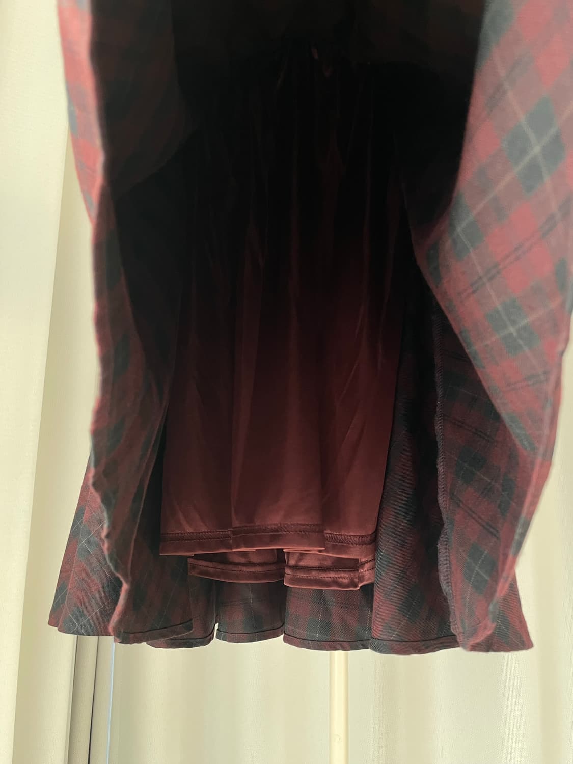 Archives 체크 플레어 원피스 상품이미지3