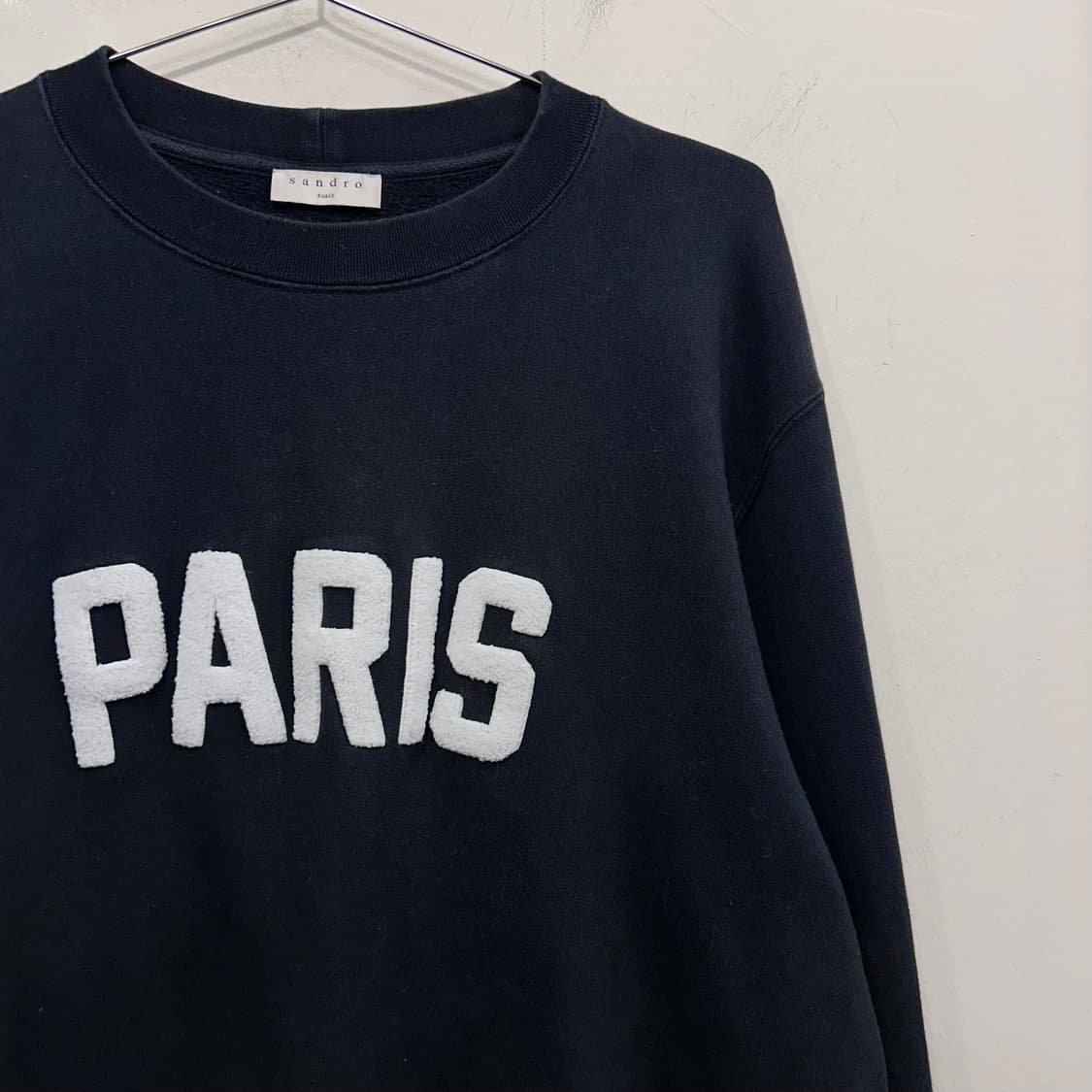 산드로 파리스 부클로고 코튼 맨투맨 상품이미지1