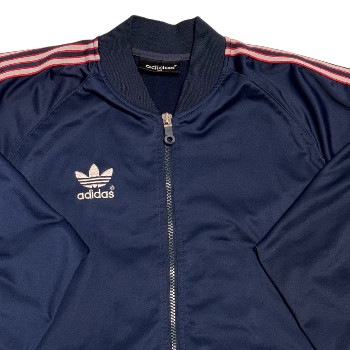 90s 아디다스 빈티지 파이어버드 빅로고 네이비 져지 상품이미지3
