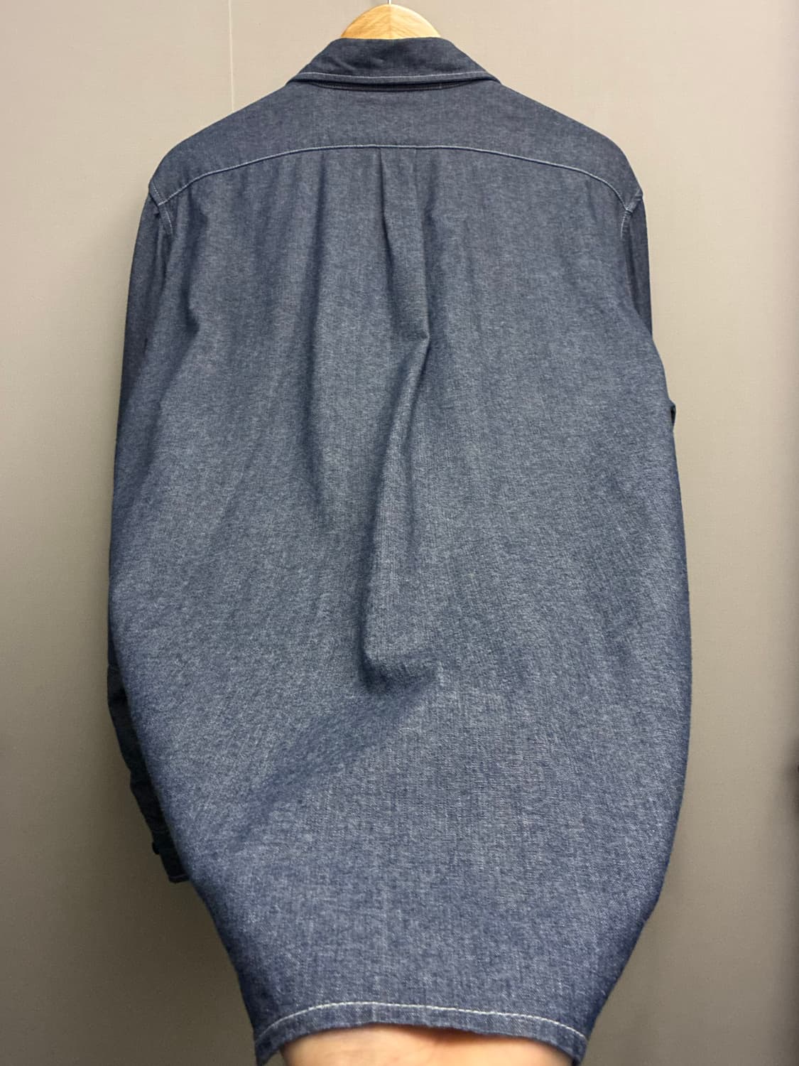 (M/103)The ResQ 더레스큐 인디고 테디 멀티포켓 샴브레이셔츠 상품이미지8