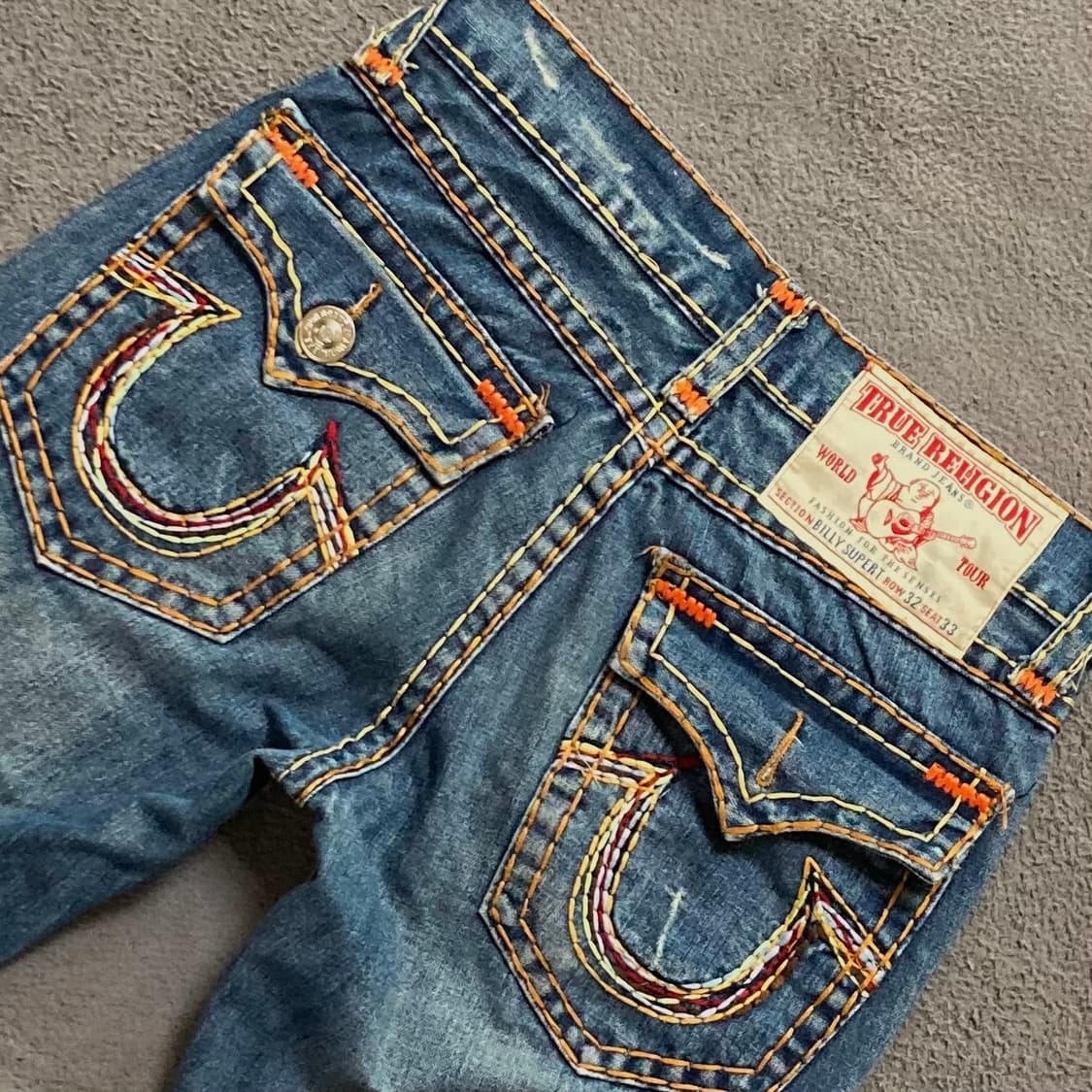 트루 릴리전 BILLY SUPERT 데님팬츠 ROW 32 SEAT 33 상품이미지4