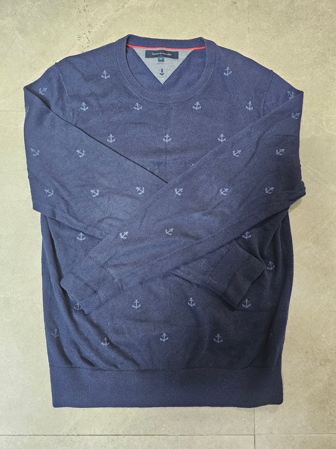 타미힐피거 닻 패턴 니트 M 상품이미지1