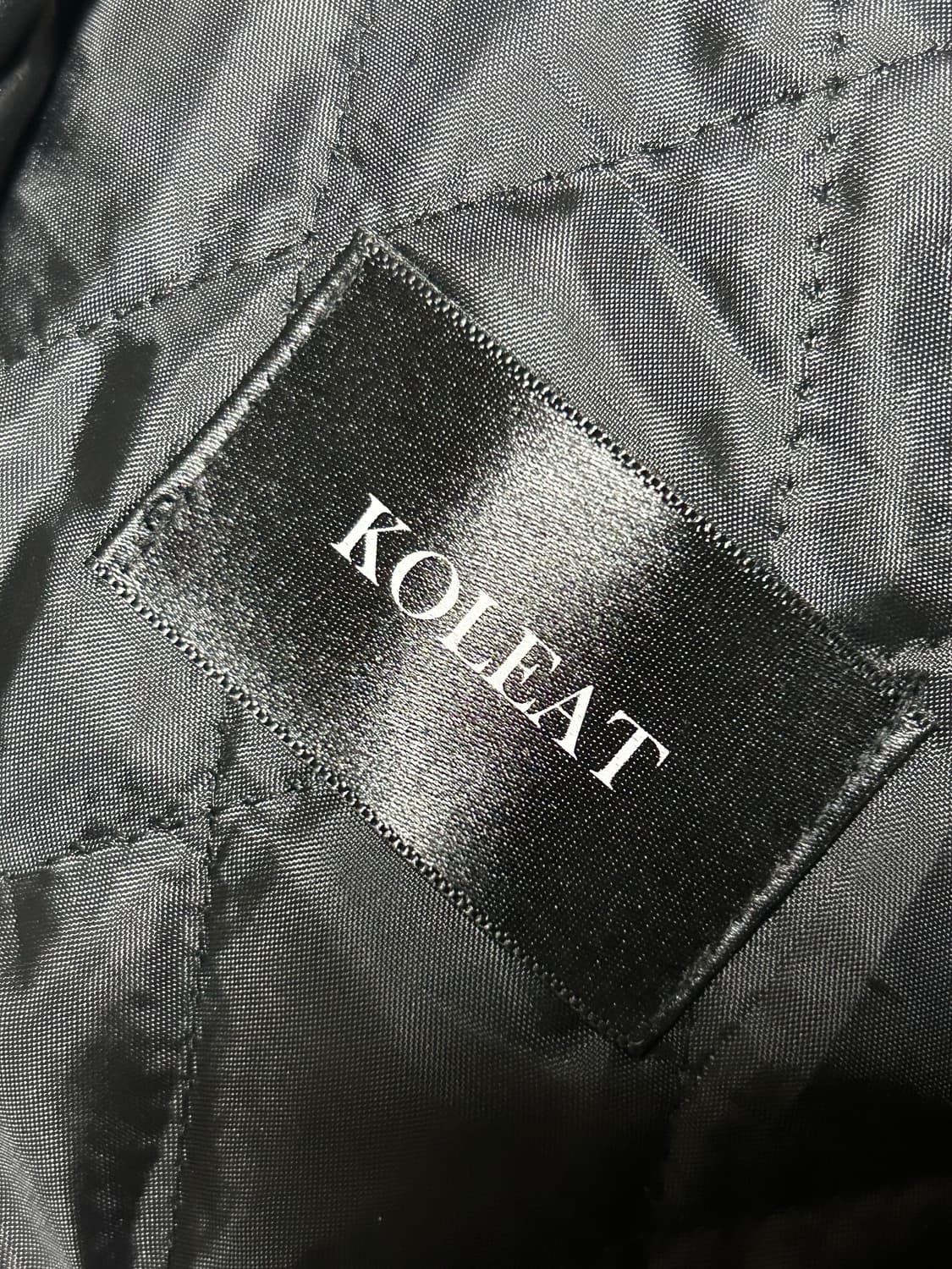 콜릿 오버핏 마일드레더 라이더자켓 [벨트탈부착]  상품이미지2