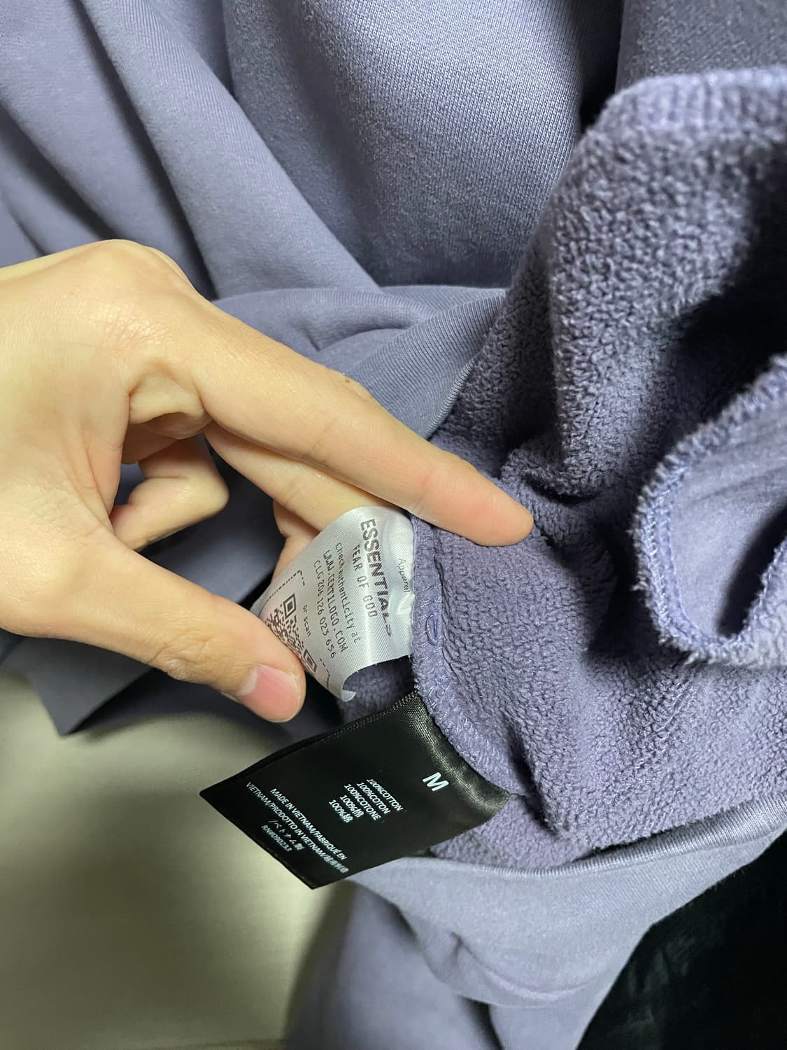 피어오브갓 프래터니티 후드티 퍼플 m 사이즈 상품이미지4